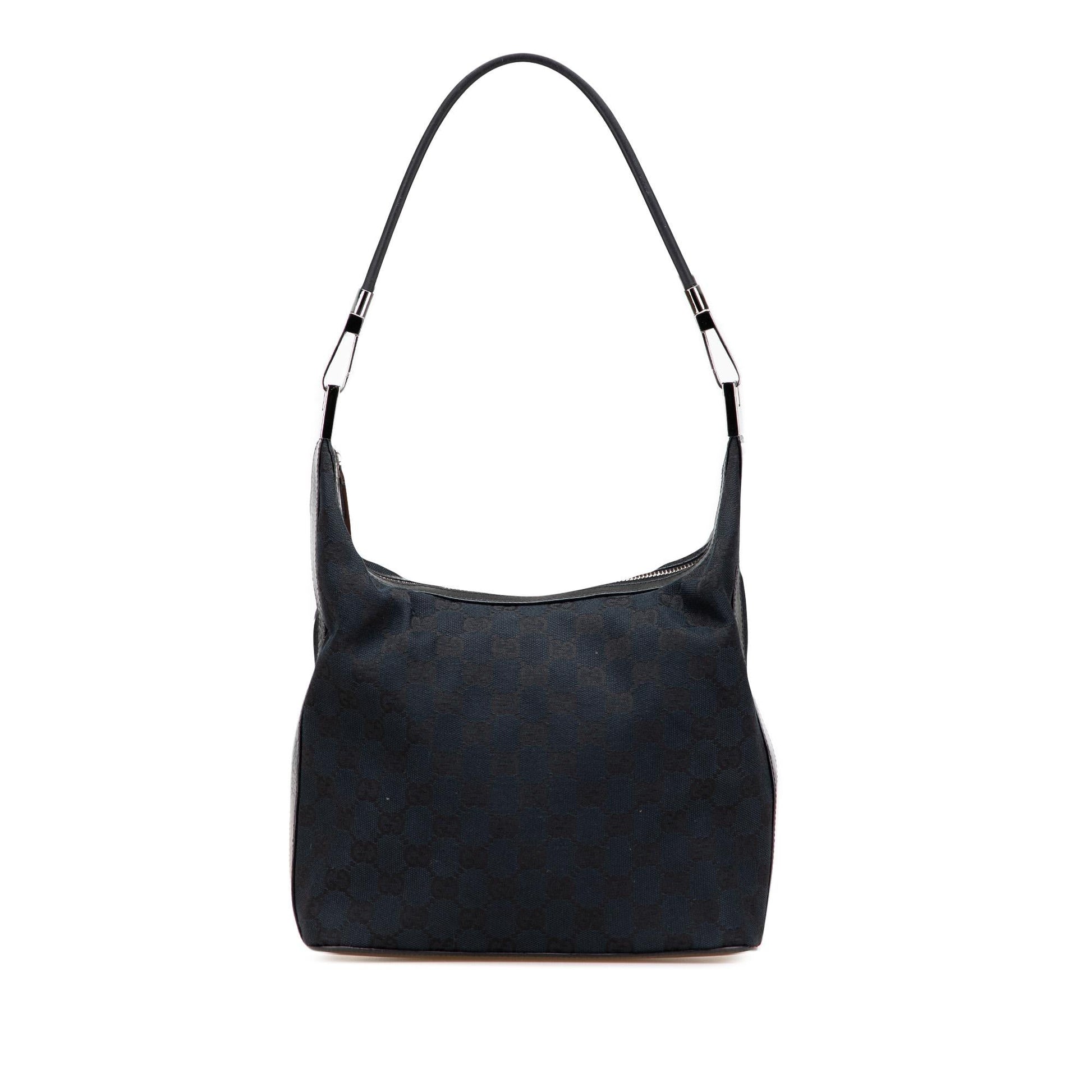 Gucci GG Canvas Calf Blue Shoulder Bag