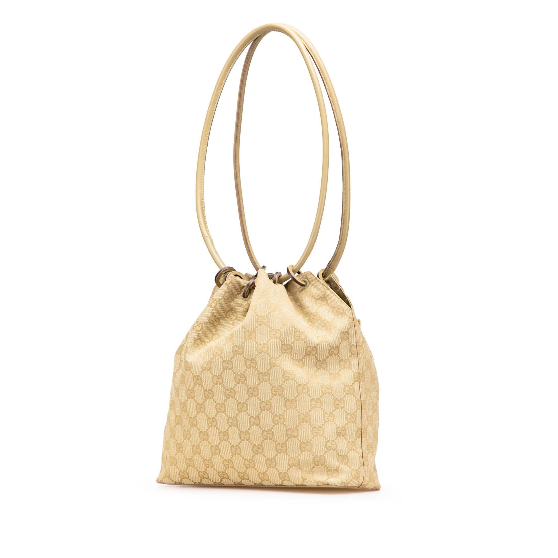 Gucci GG Canvas Calf Brown Shoulder Bag Bag 17