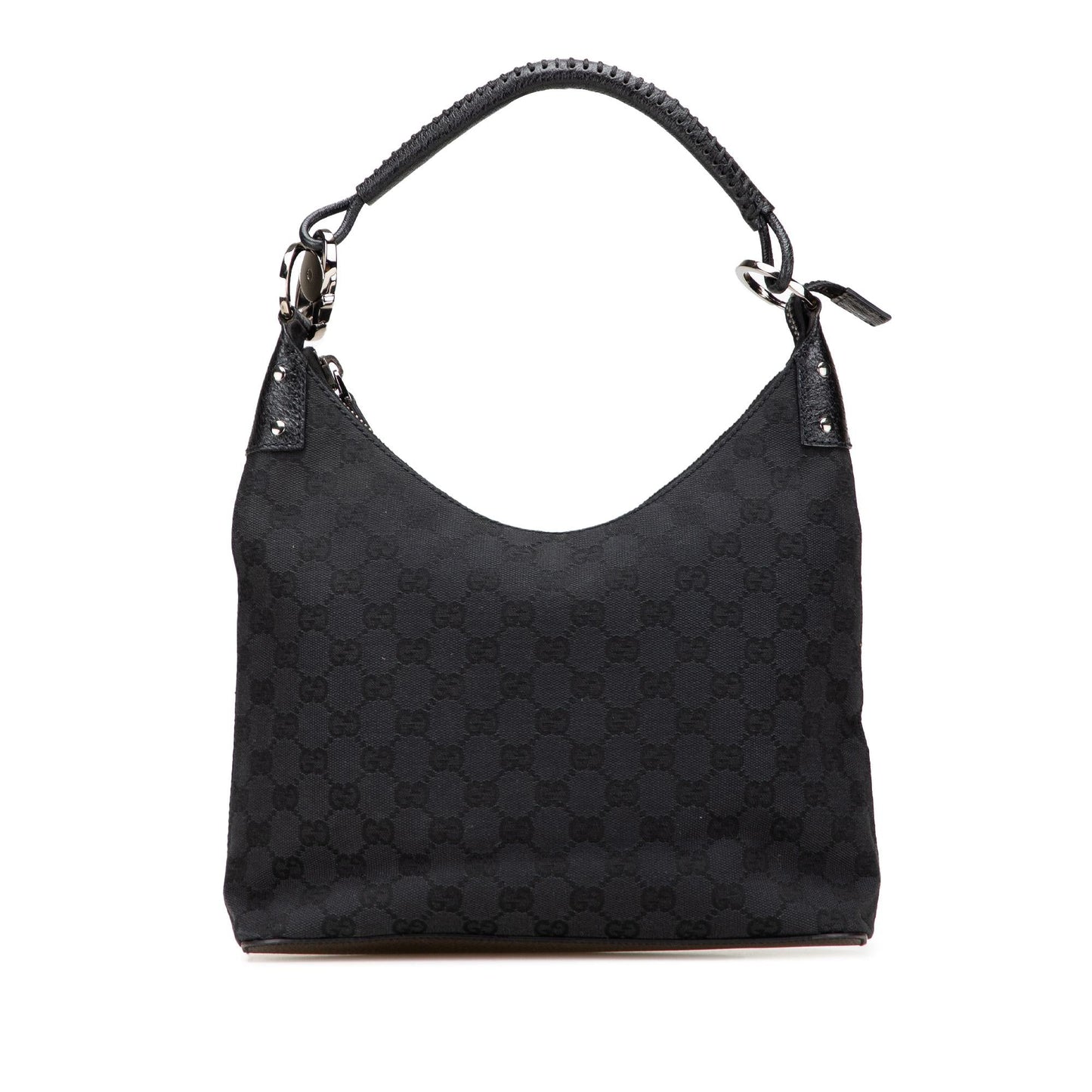 Gucci GG Canvas Calf Black Shoulder Bag Bag 18