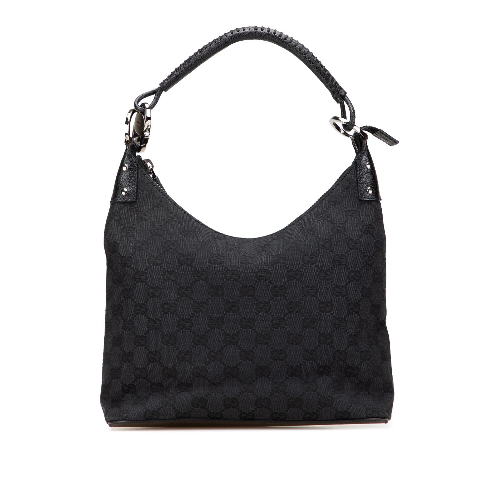 Gucci GG Canvas Calf Black Shoulder Bag Bag 18