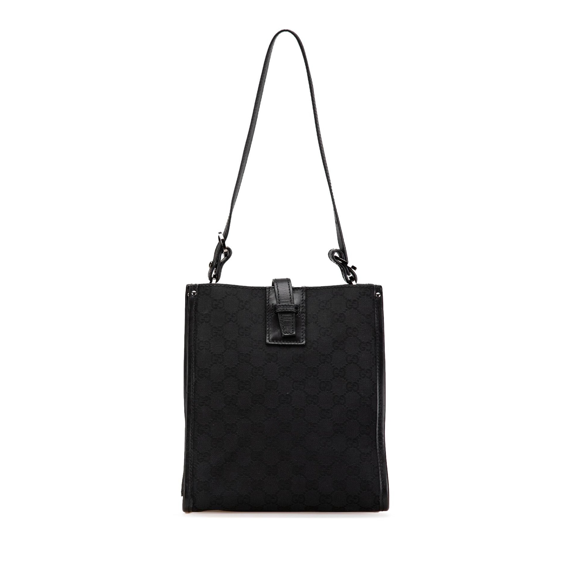 Gucci GG Canvas Black Shoulder Bag Bag 20