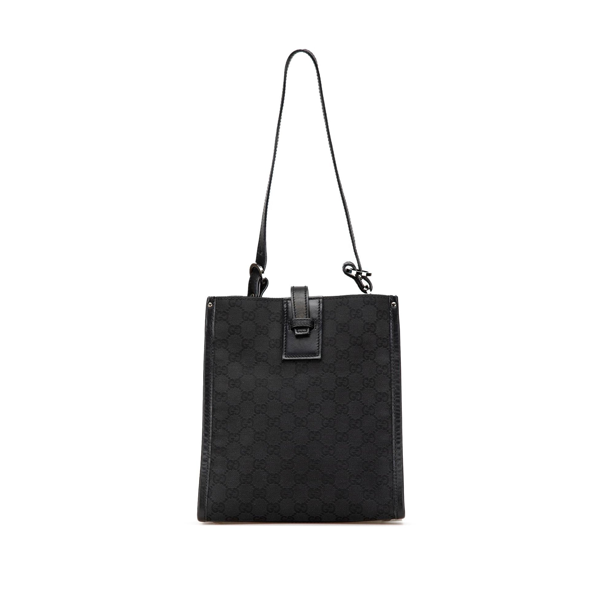 Gucci GG Canvas Black Shoulder Bag Bag 22