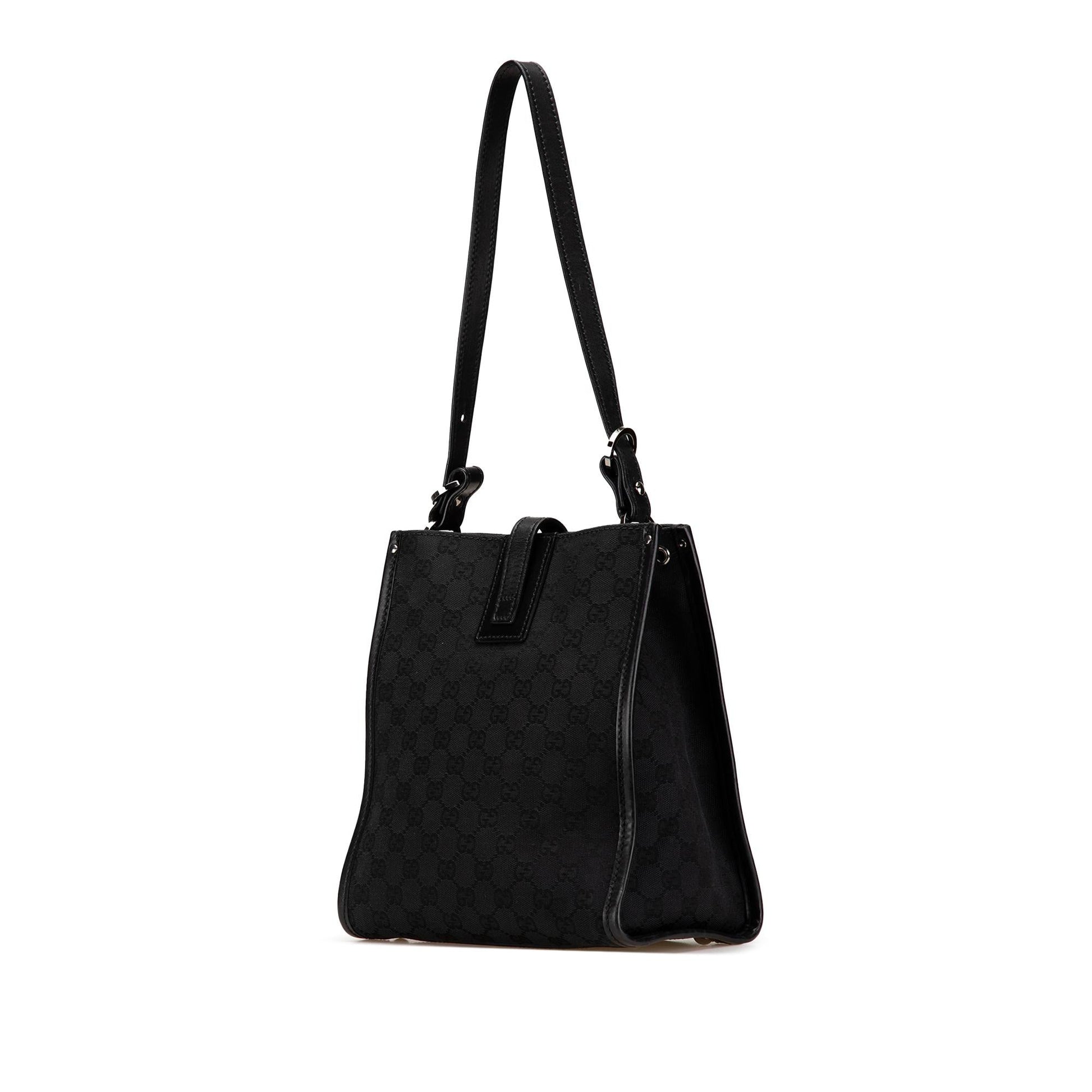 Gucci GG Canvas Black Shoulder Bag Bag 24
