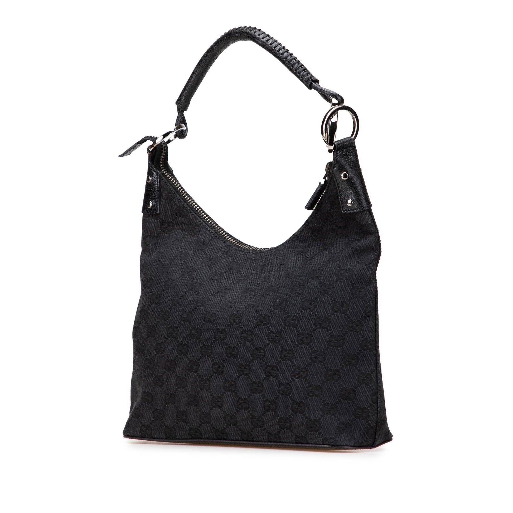 Gucci GG Canvas Calf Black Shoulder Bag Bag 27