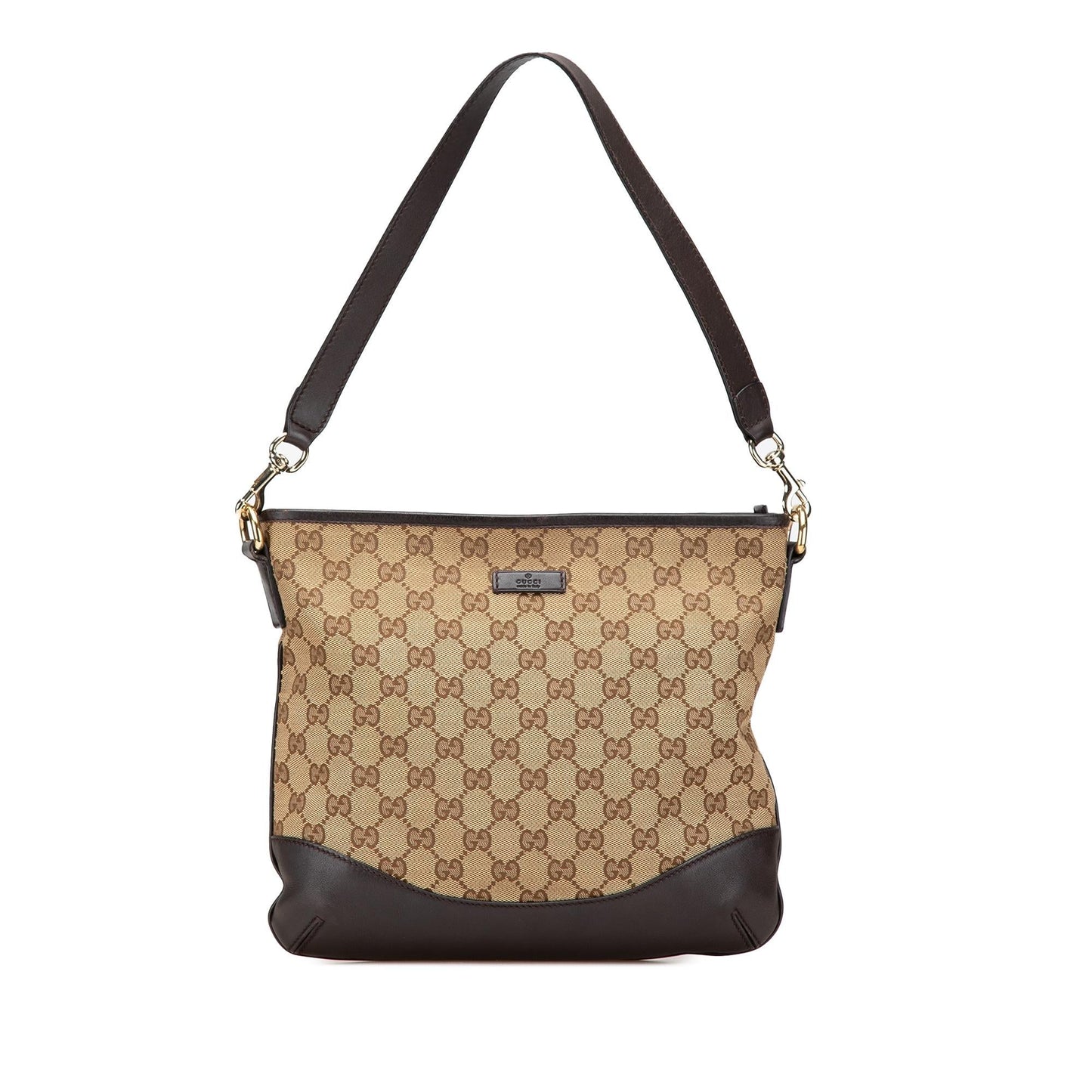 Gucci GG Canvas Calf Brown Shoulder Bag Bag 23