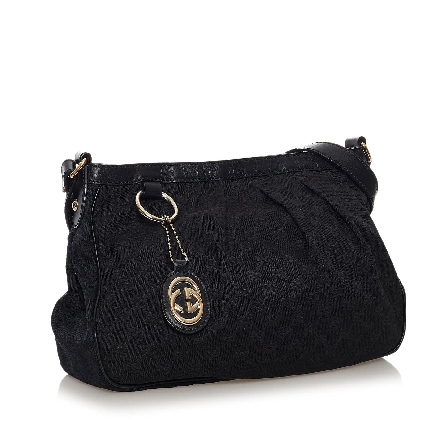 Gucci GG Sukey SHG Canvas Black Crossbody Bag