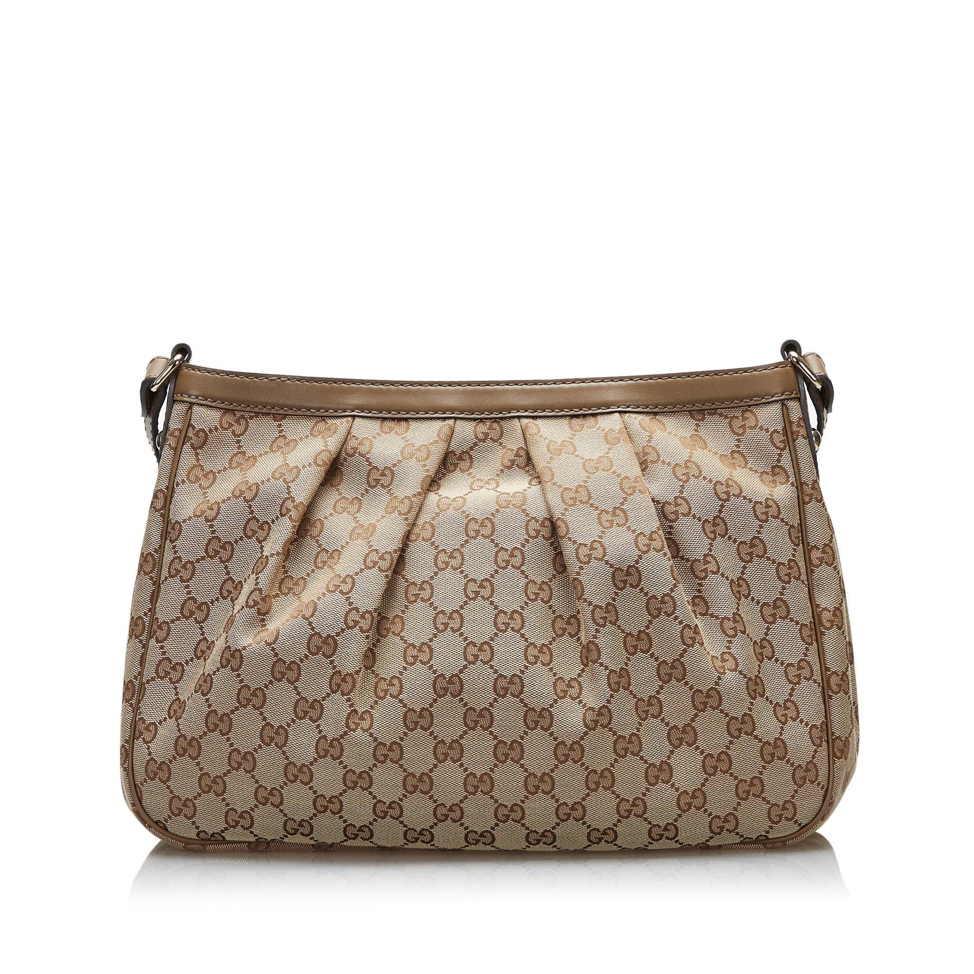 Gucci GG Sukey SHG-hjOHd7 Canvas Brown Crossbody Bag