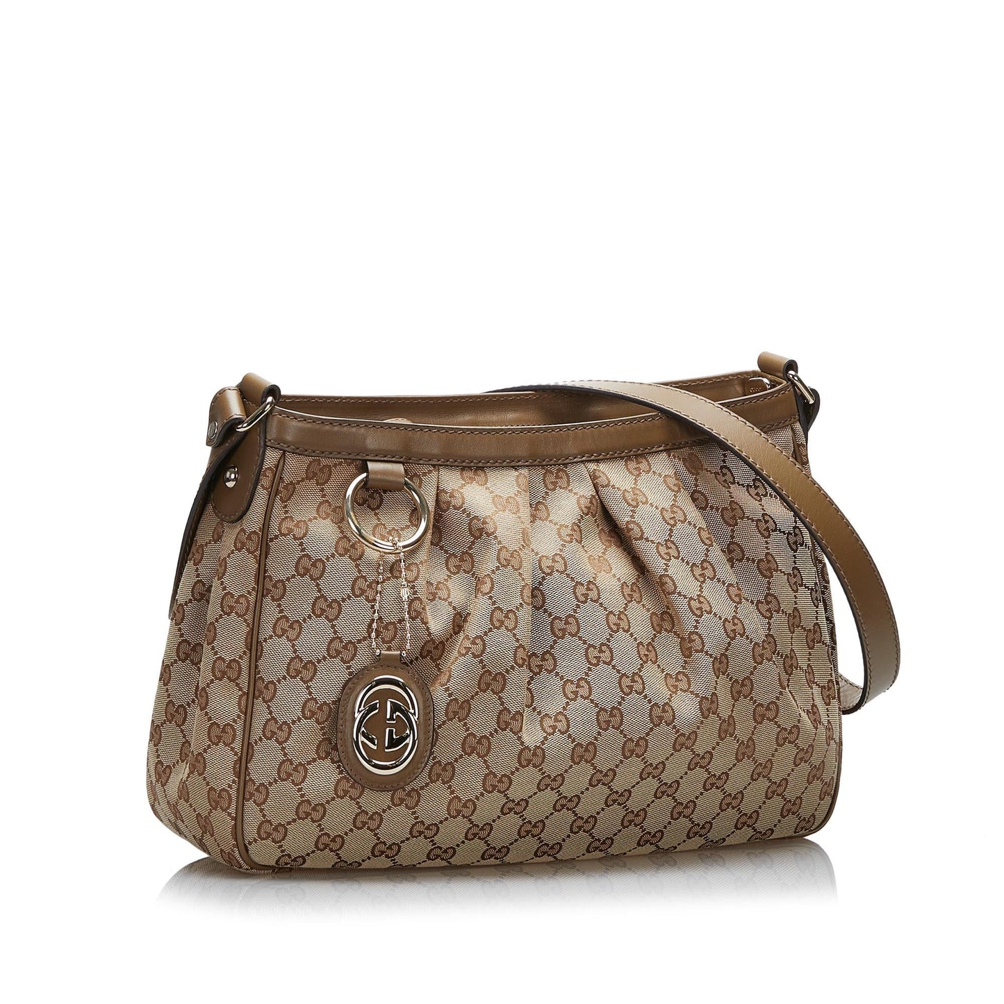 Gucci GG Sukey SHG-hjOHd7 Canvas Brown Crossbody Bag