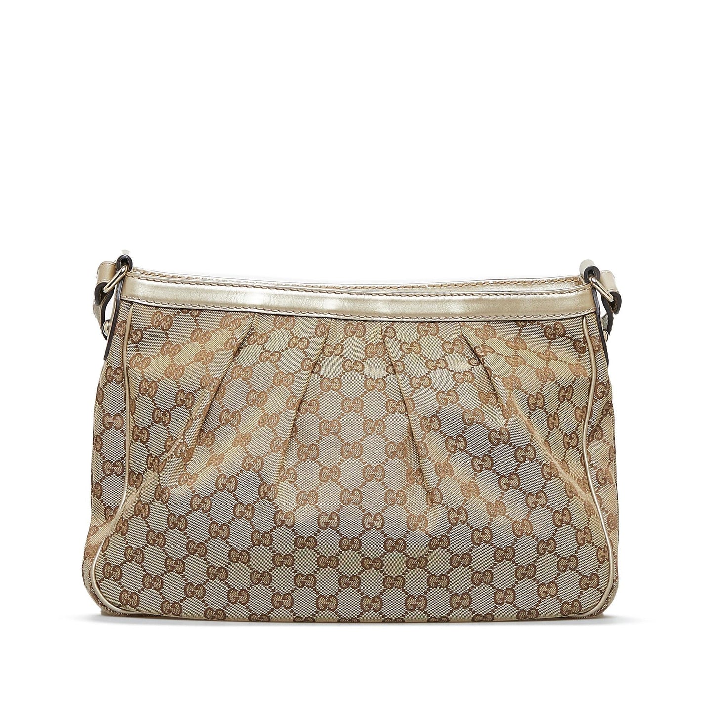 Gucci GG Sukey SHG-bMrG2F Canvas Calf Brown Crossbody Bag