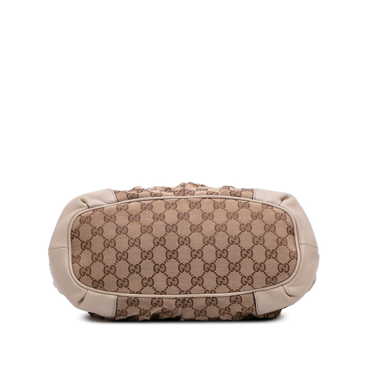 Gucci GG Sukey Canvas Calf Brown Satchel Bag Satchel 12
