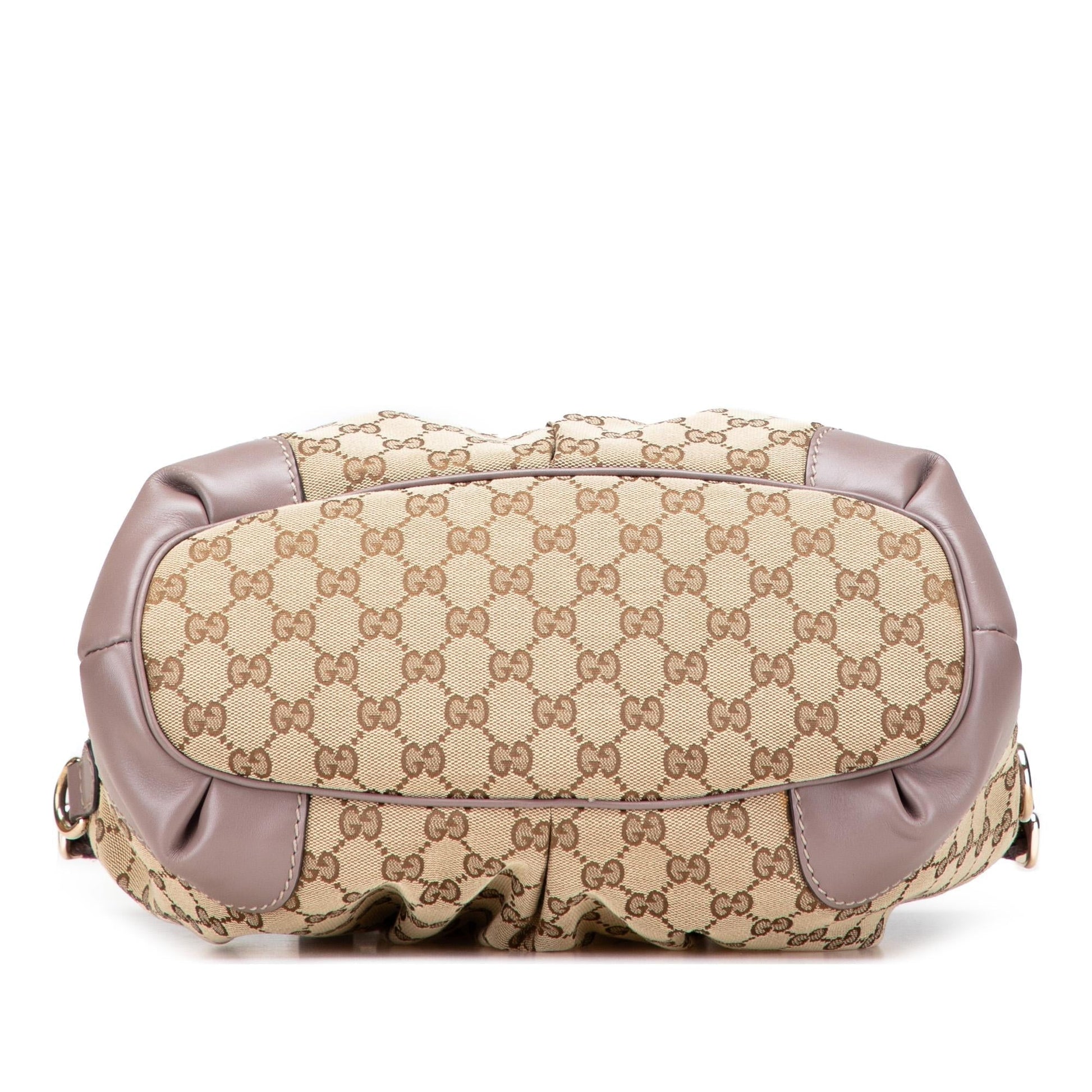 Gucci GG Sukey Canvas Travel Bag Satchel 13