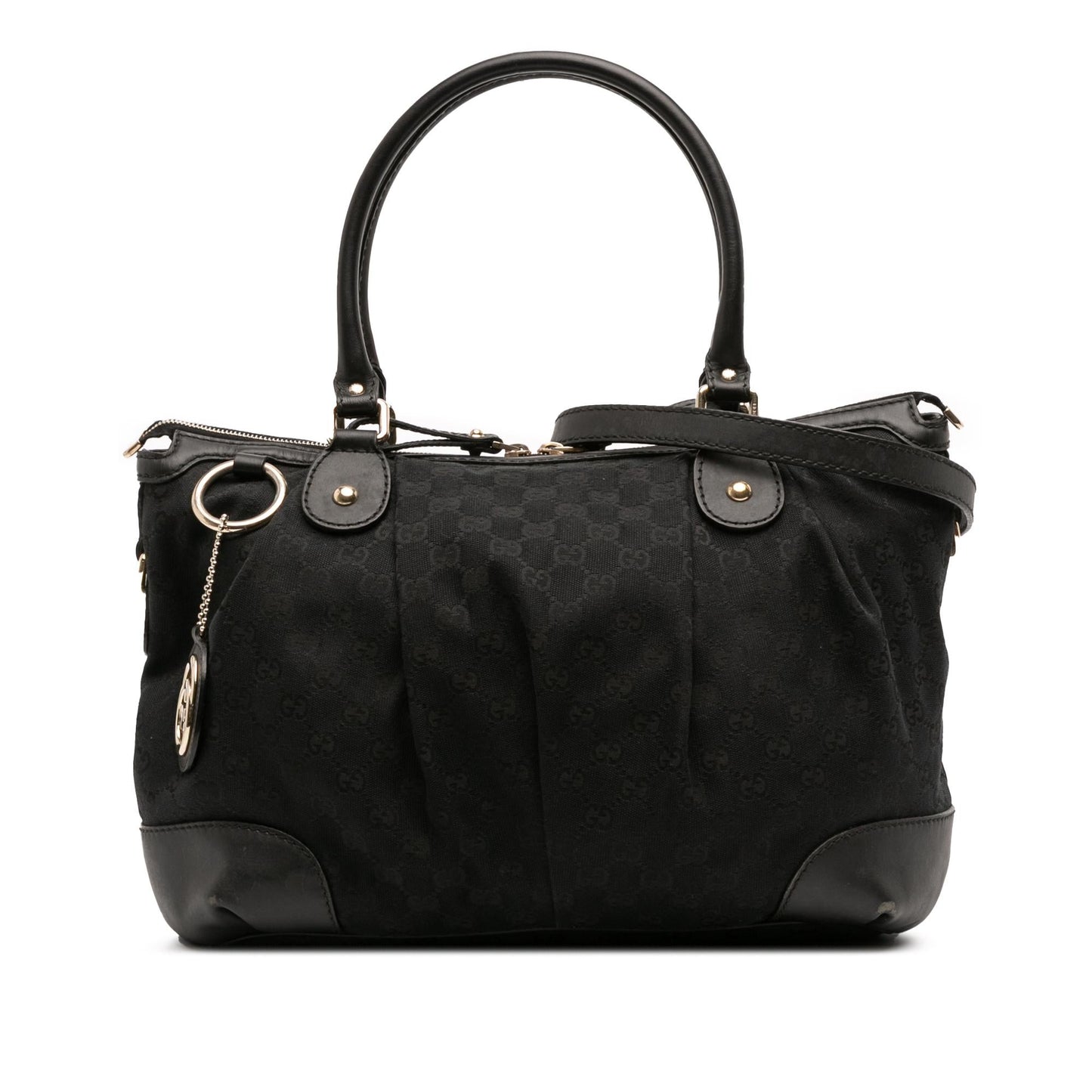 Gucci GG Sukey Canvas Travel Bag Satchel 19