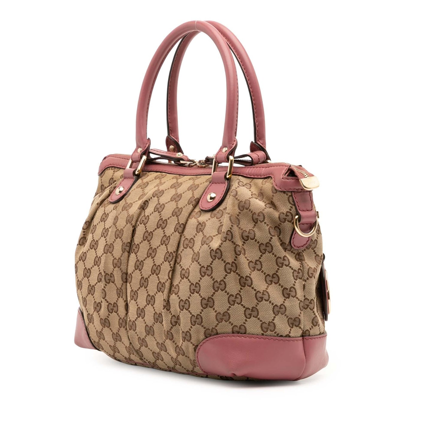 Gucci GG Sukey Canvas Travel Bag Satchel 20