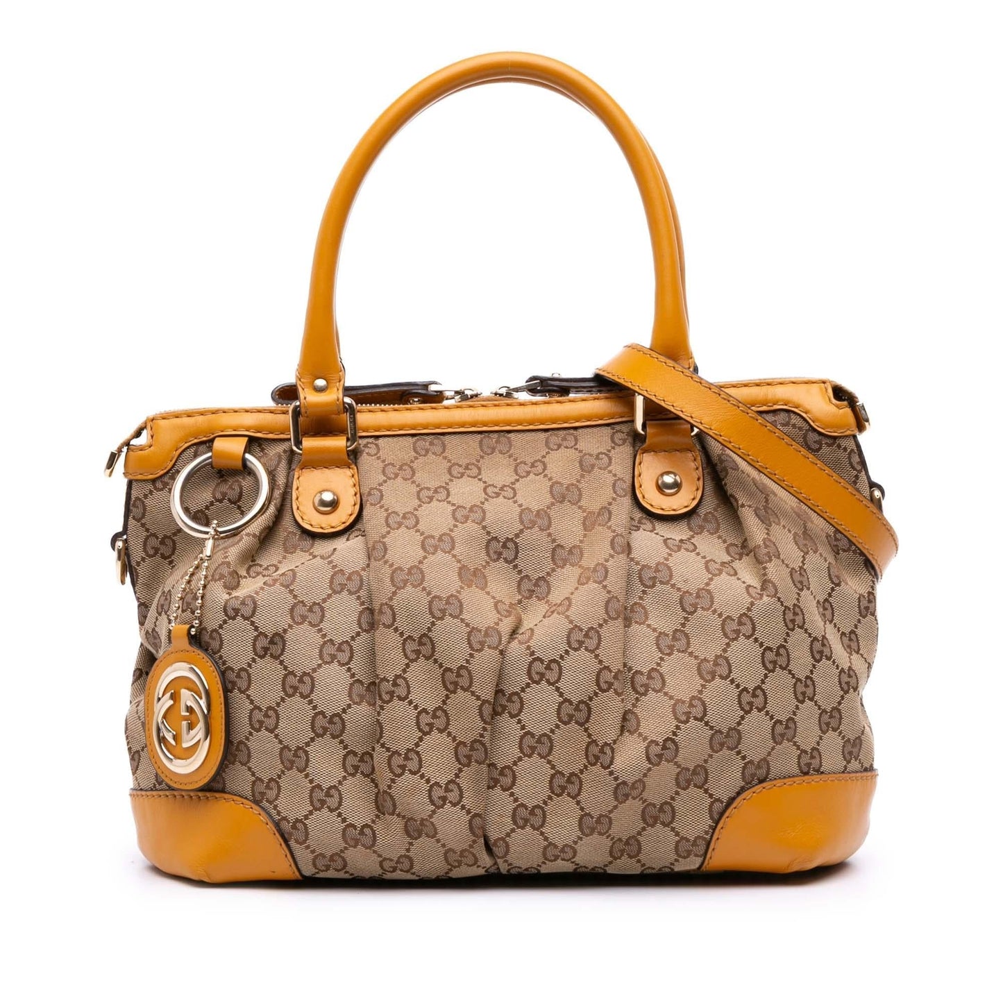 Gucci GG Sukey Canvas Travel Bag Satchel 21