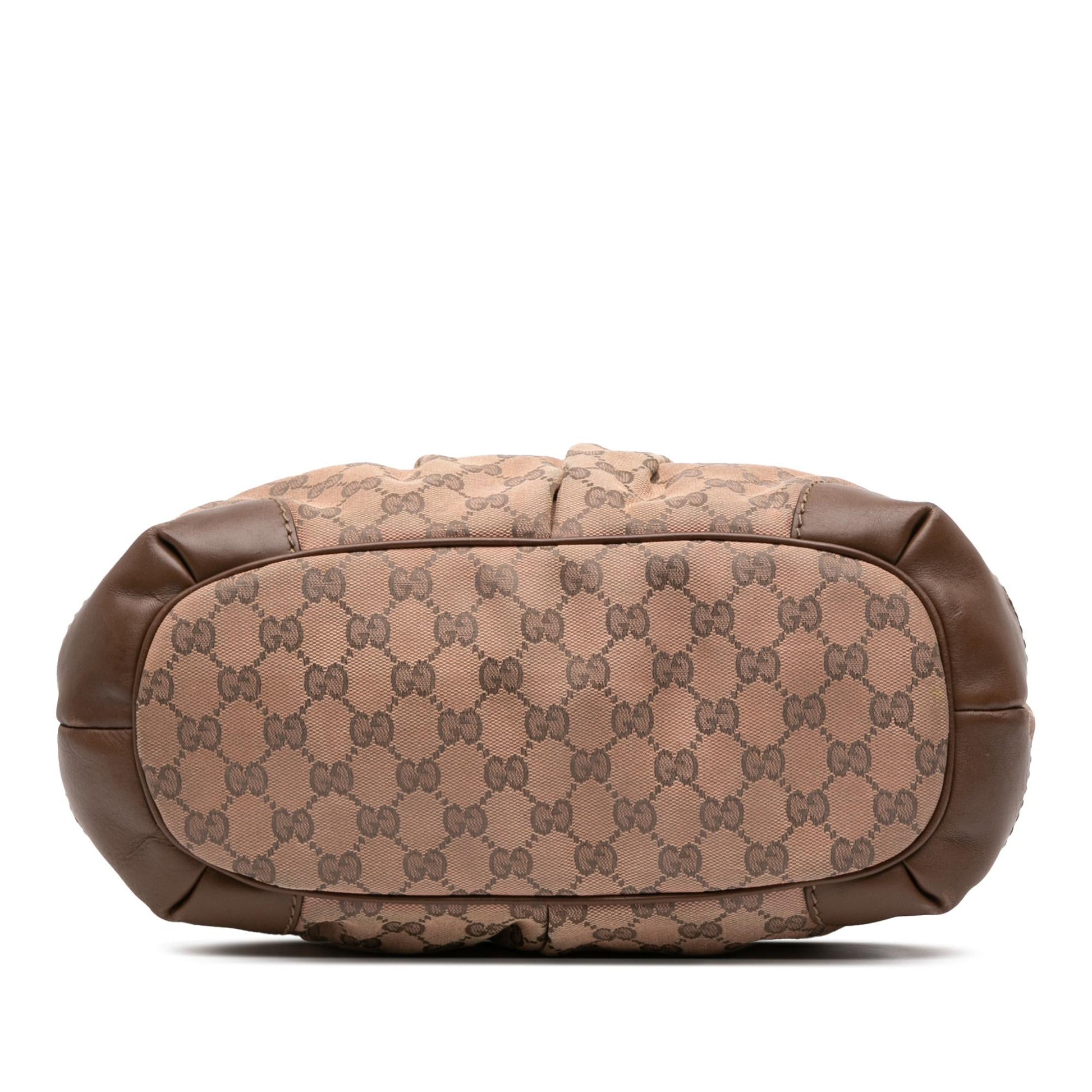 Gucci GG Sukey Canvas Travel Bag Satchel 24