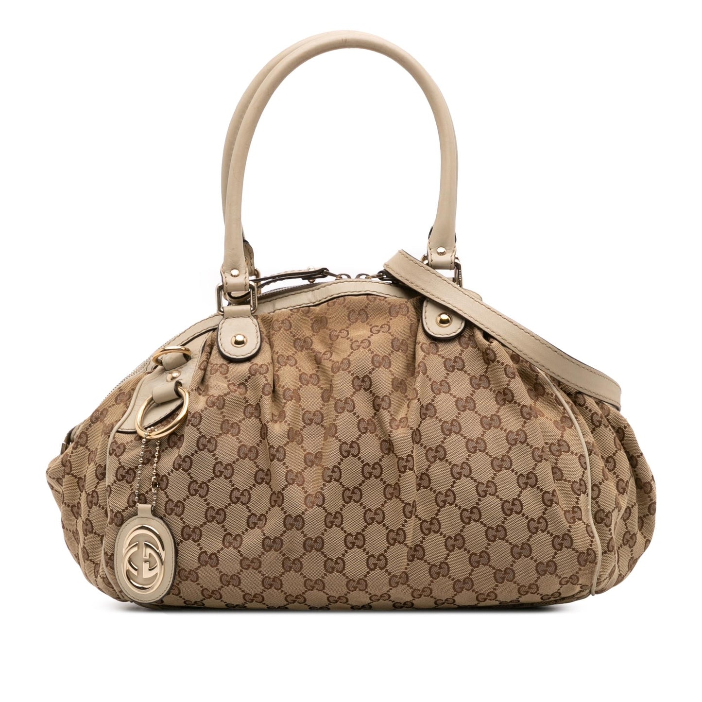 Gucci GG Sukey Canvas Travel Bag Satchel 23