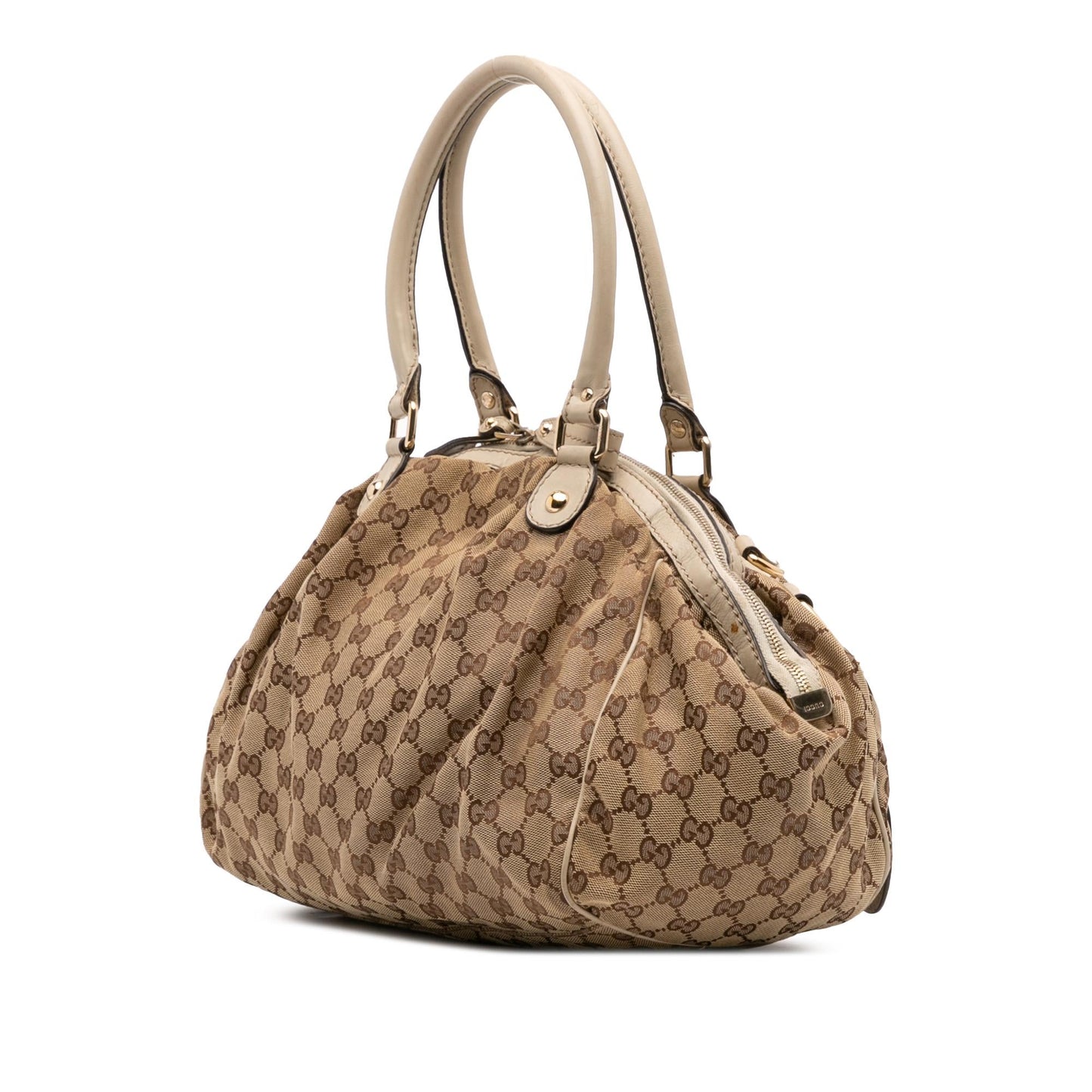 Gucci GG Sukey Canvas Travel Bag Satchel 23