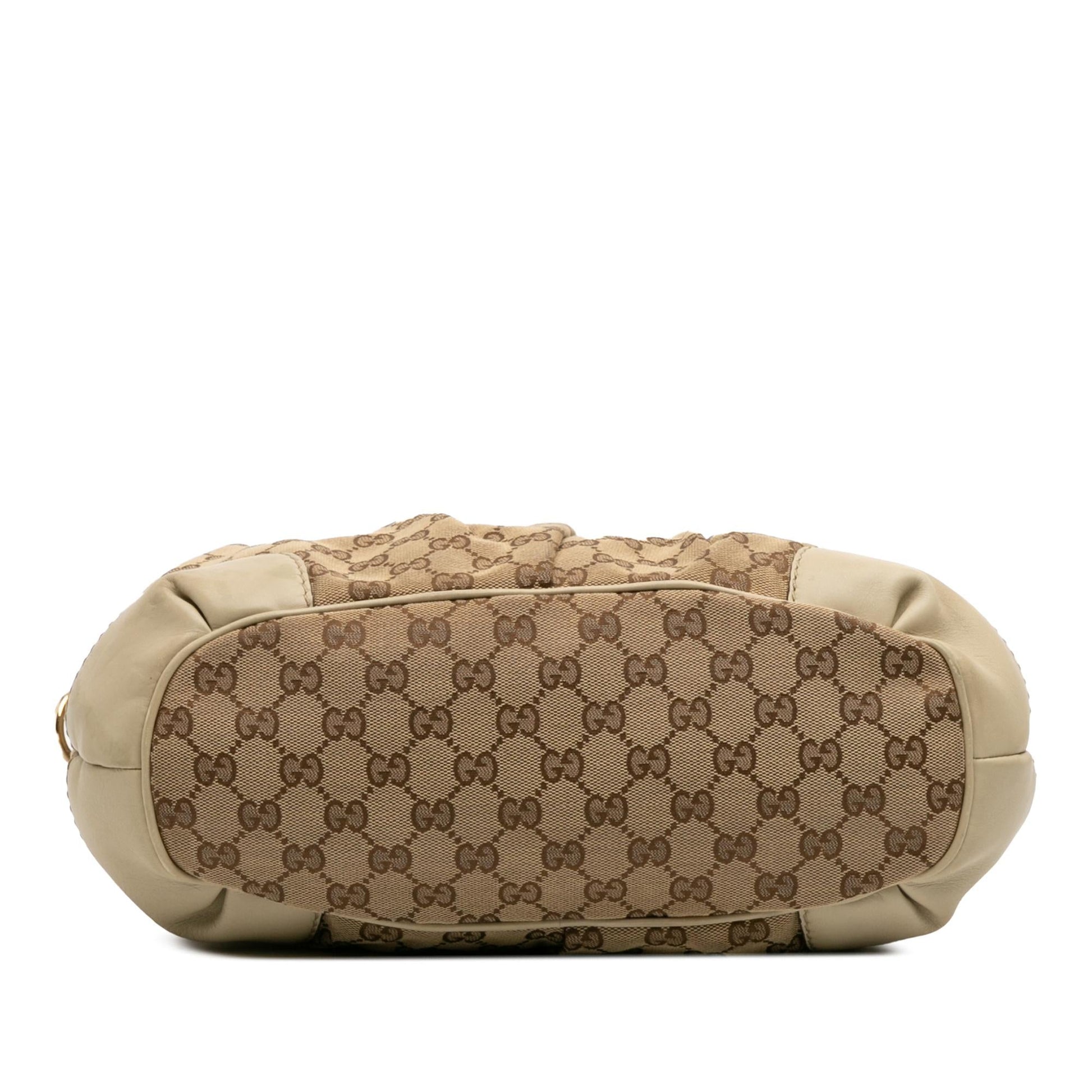 Gucci GG Sukey Canvas Travel Bag Satchel 25
