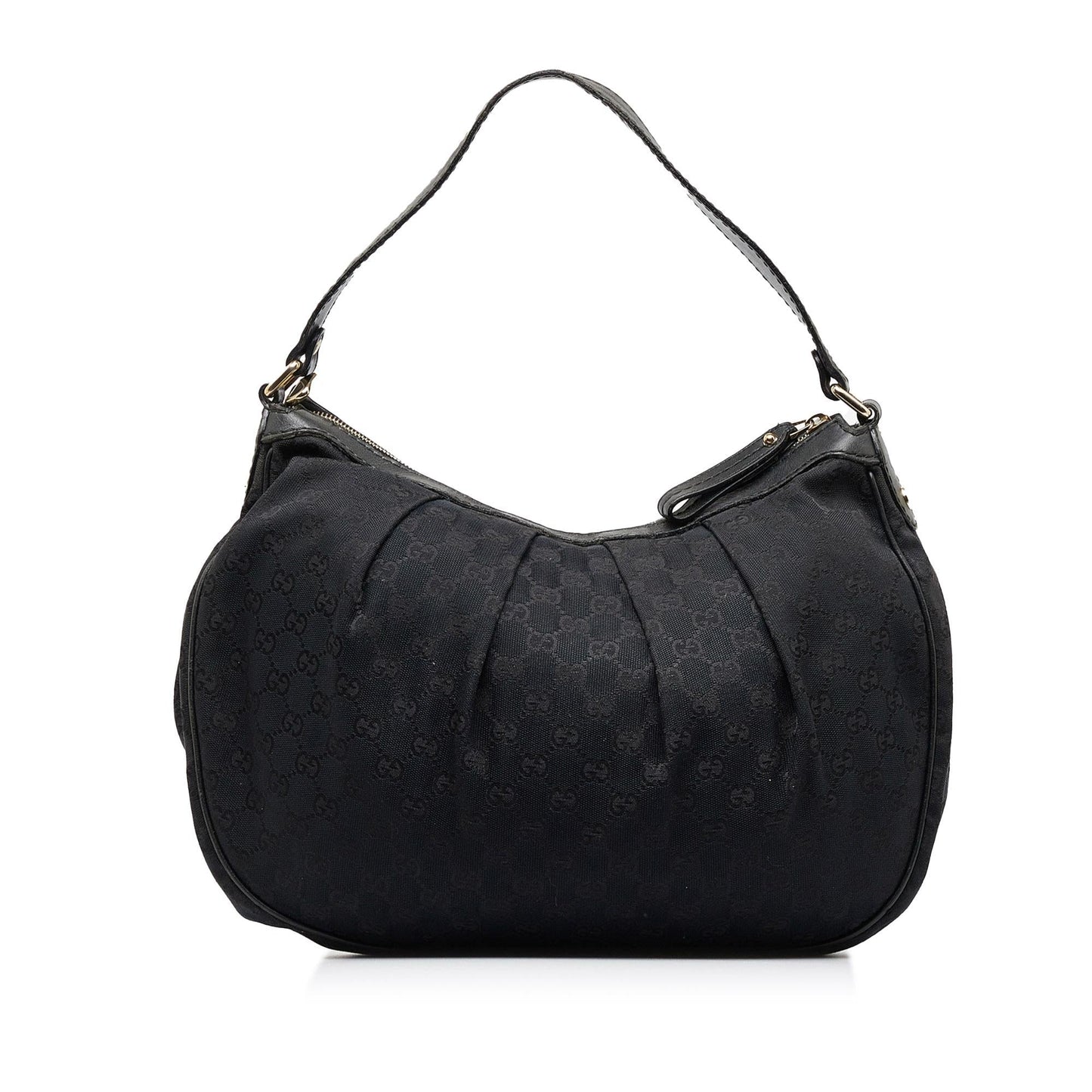 Gucci GG Sukey SHG-3r2zVk Canvas Calf Black Shoulder Bag