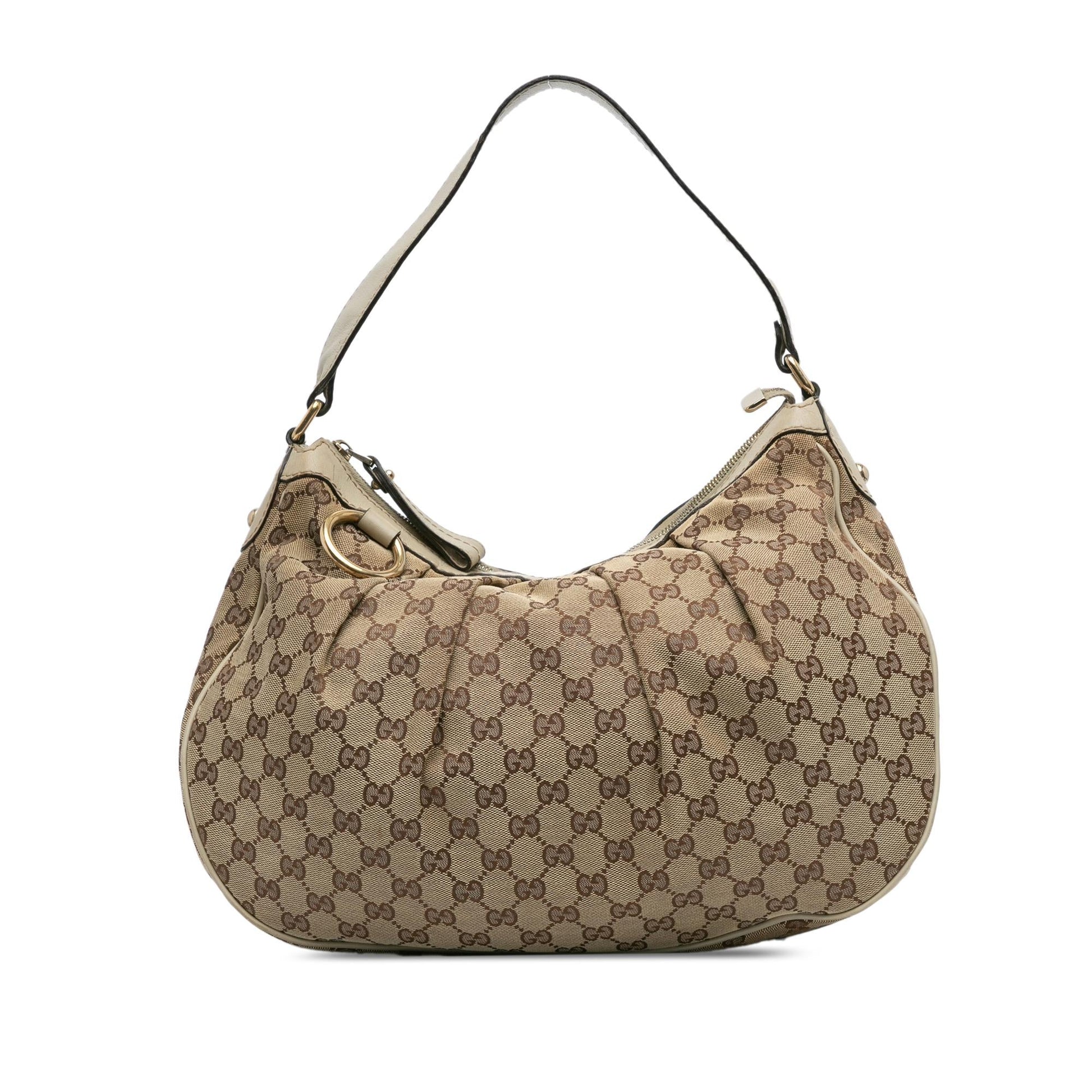 Gucci GG Sukey SHG-iH53wW Canvas Brown Shoulder Bag