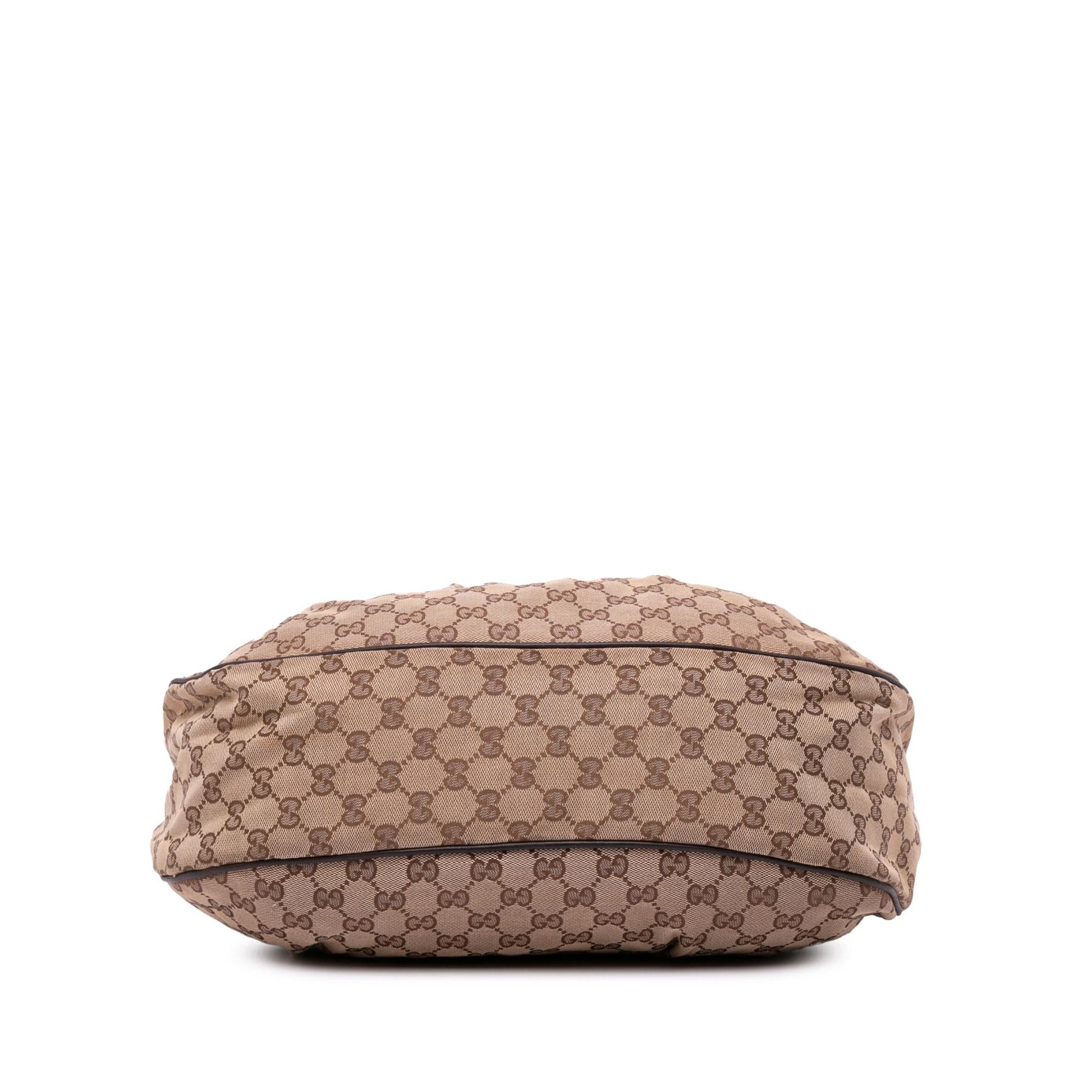 Gucci GG Sukey Canvas Calf Brown Shoulder Bag