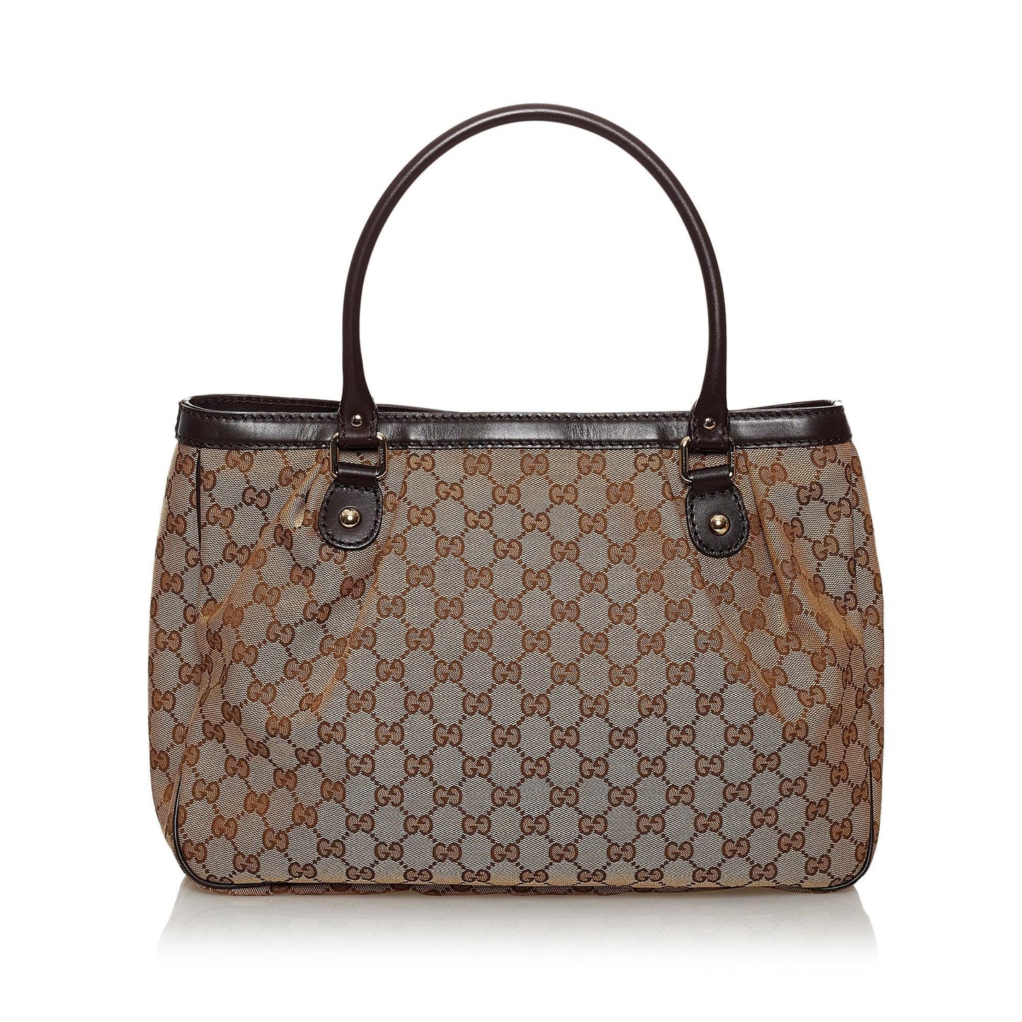 Gucci GG Sukey SHG Canvas Brown Tote Bag 4