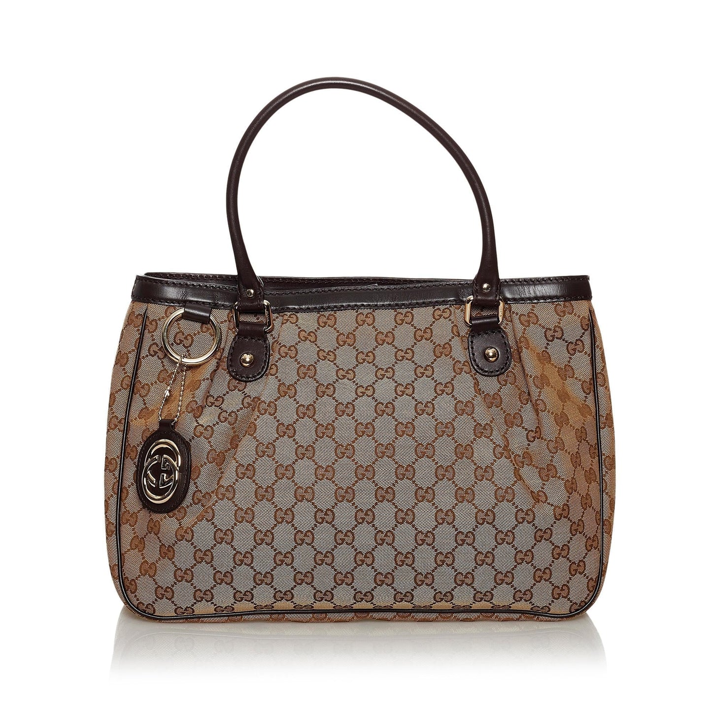 Gucci GG Sukey SHG Canvas Brown Tote Bag 4