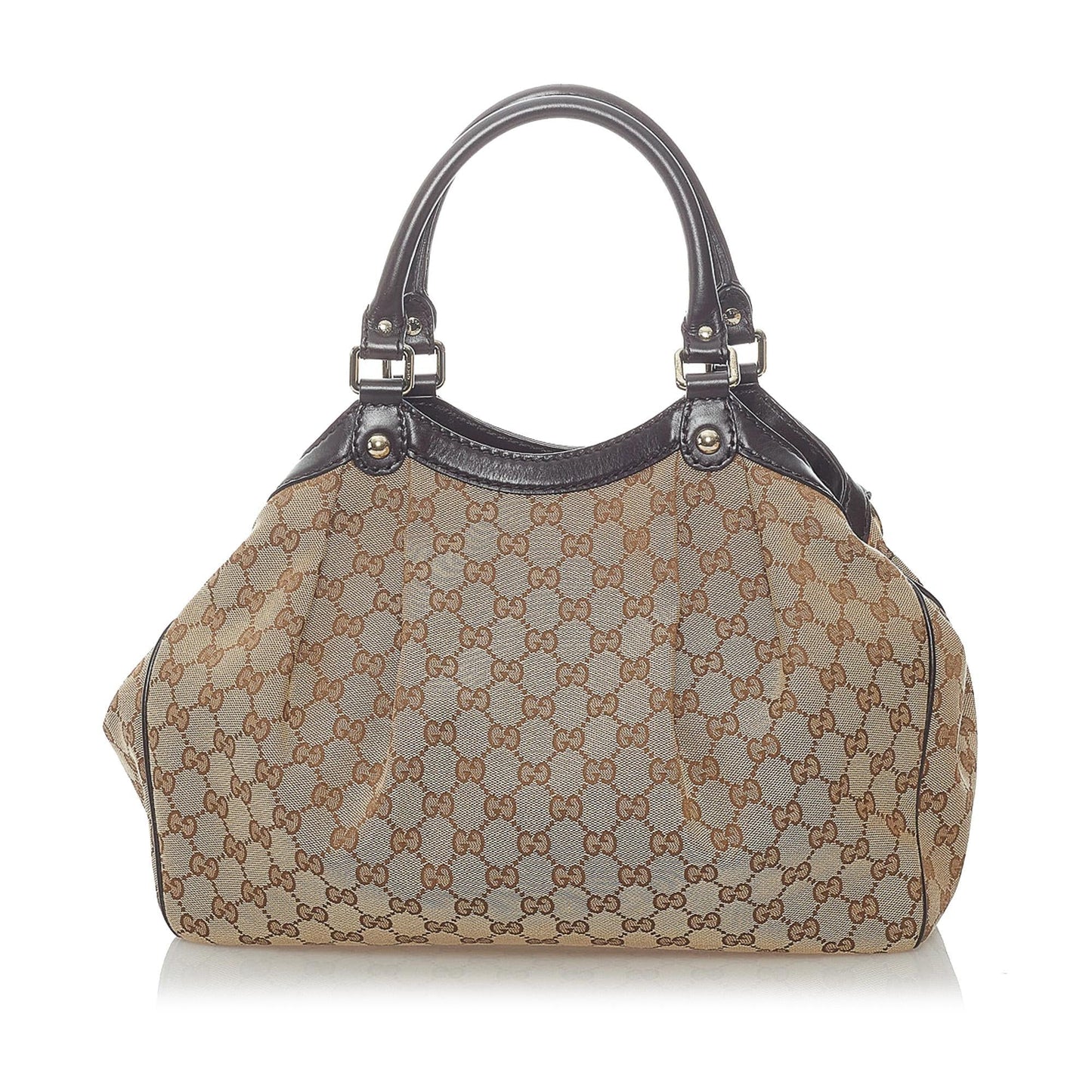 Gucci GG Sukey SHG Canvas Brown Tote Bag 5