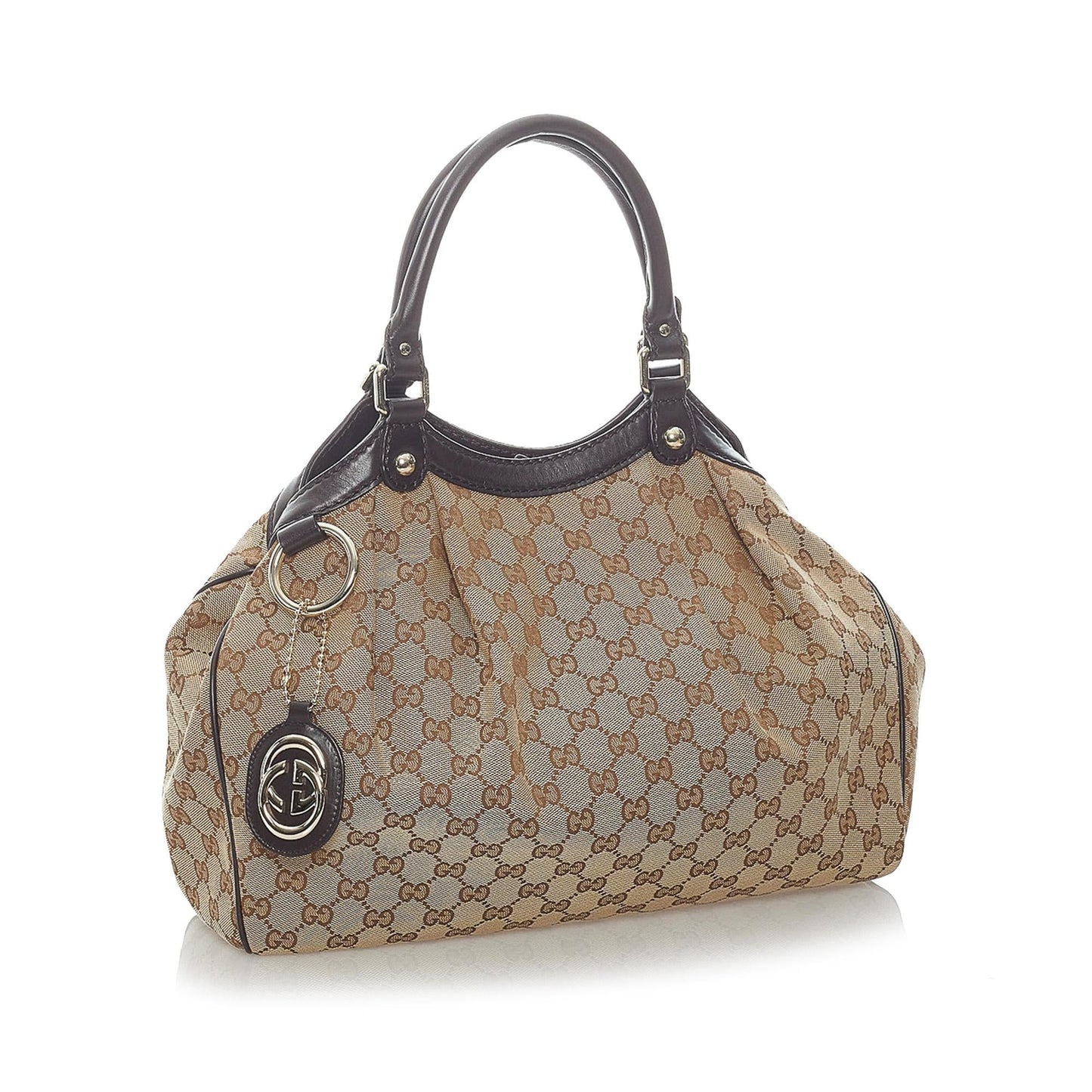 Gucci GG Sukey SHG Canvas Brown Tote Bag 5