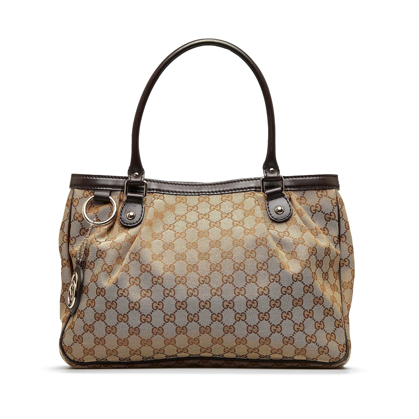 Gucci GG Sukey SHG-ifpulK Canvas Brown Tote Bag