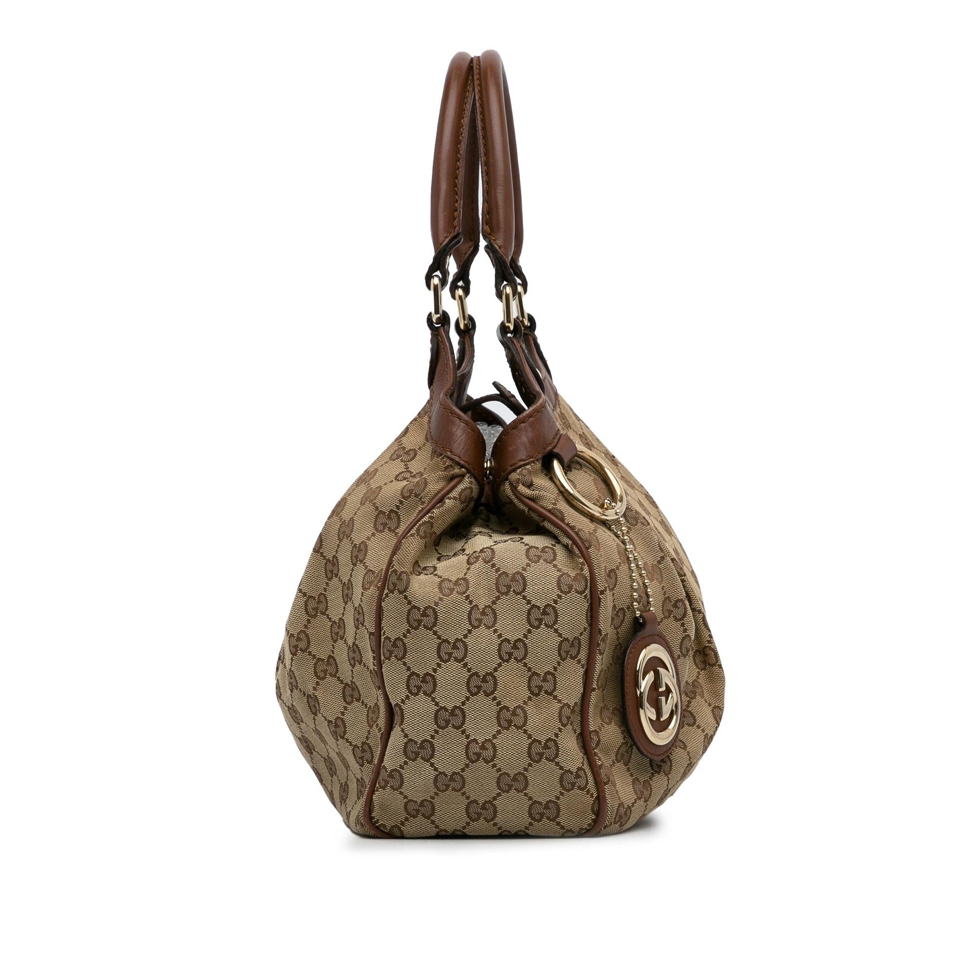 Gucci GG Sukey SHG-hTkVEe Canvas Brown Tote Bag