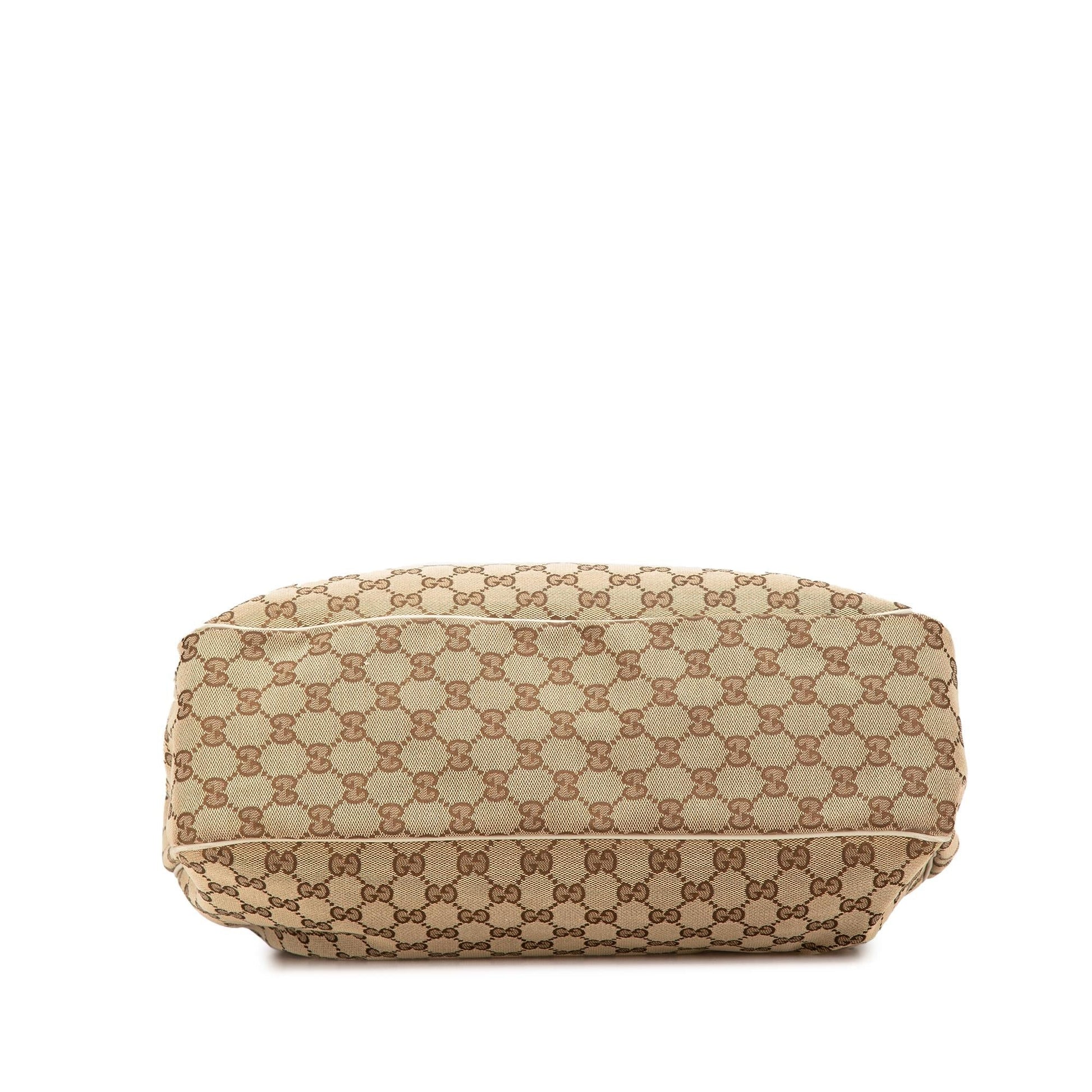 Gucci GG Sukey Canvas Brown Tote Bag