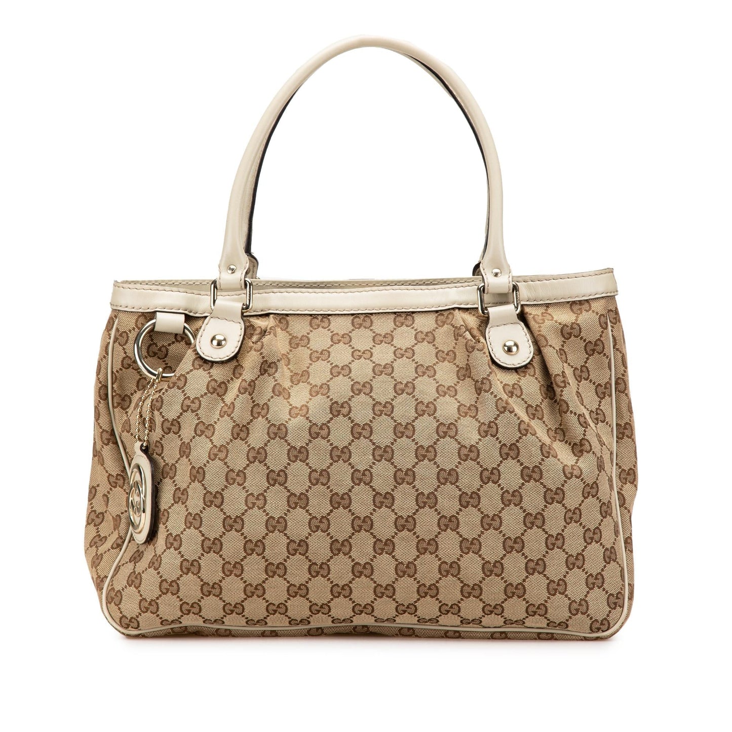 Gucci GG Sukey Canvas Brown Tote Bag