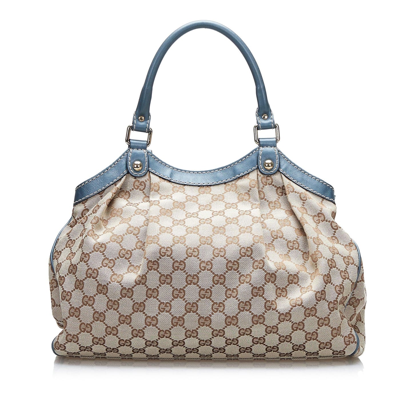 Gucci GG Sukey SHG-zkLa3S Canvas Brown Satchel Bag