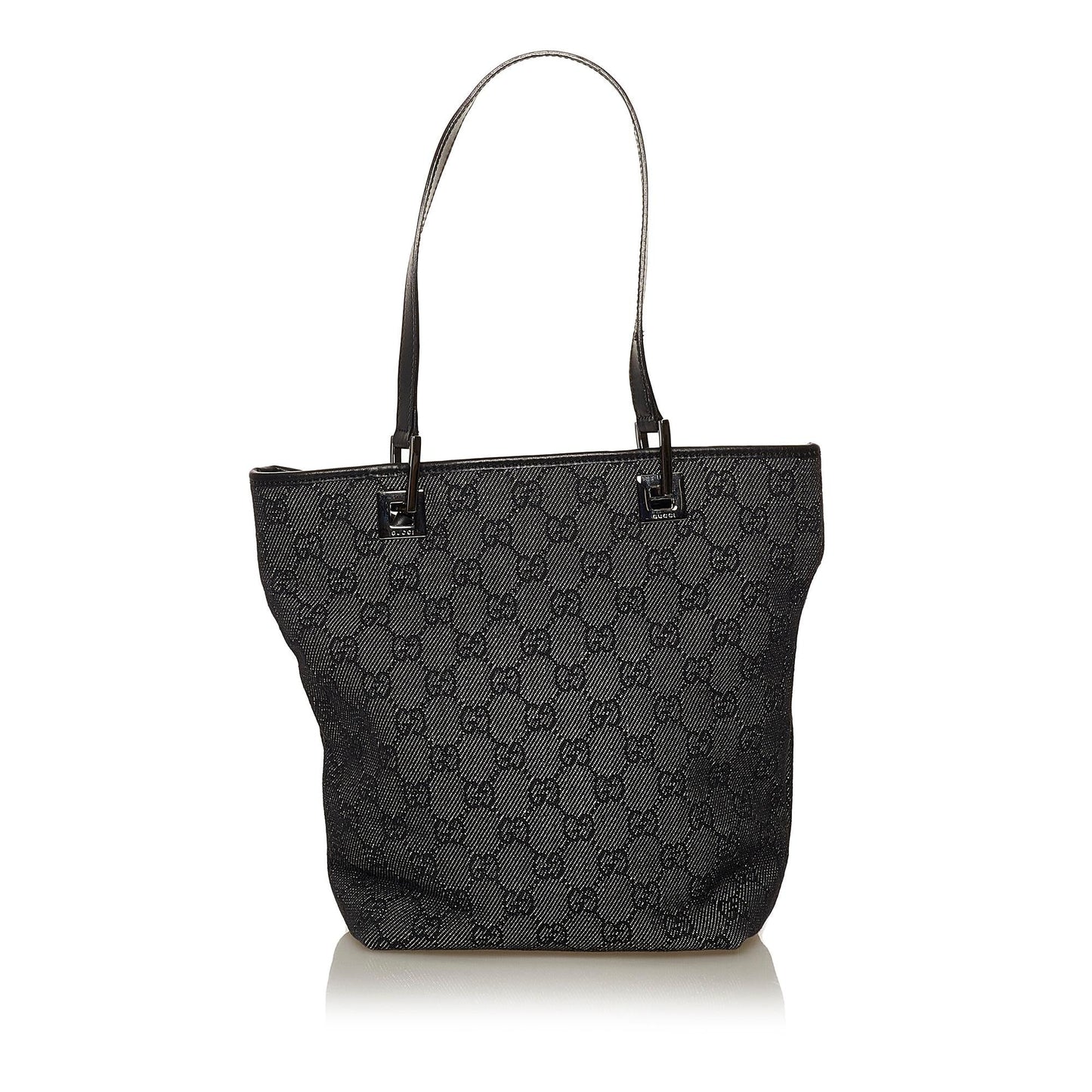 Gucci GG SHG Canvas Black Grey Tote Bag