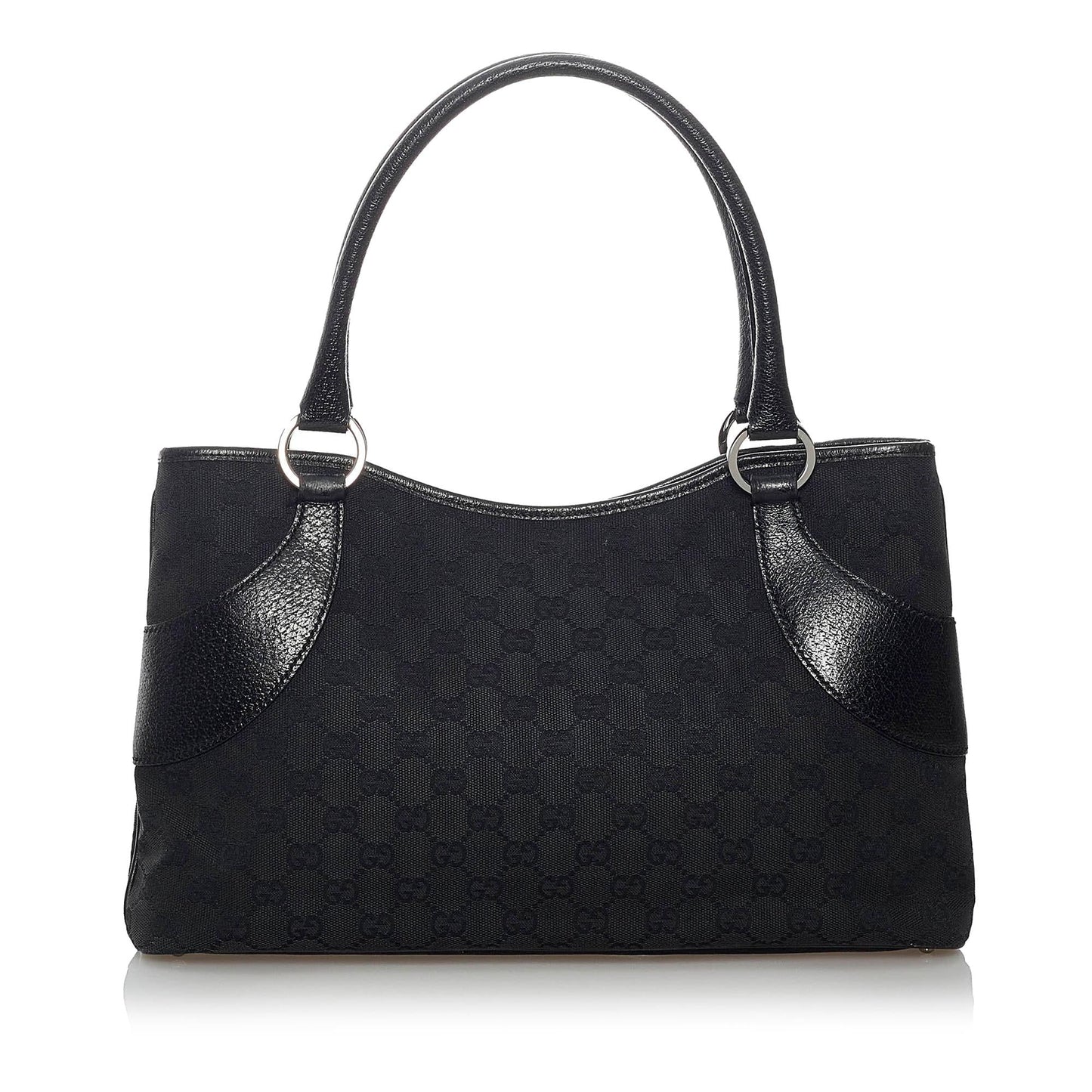 Gucci GG SHG Canvas Black Tote Bag 15