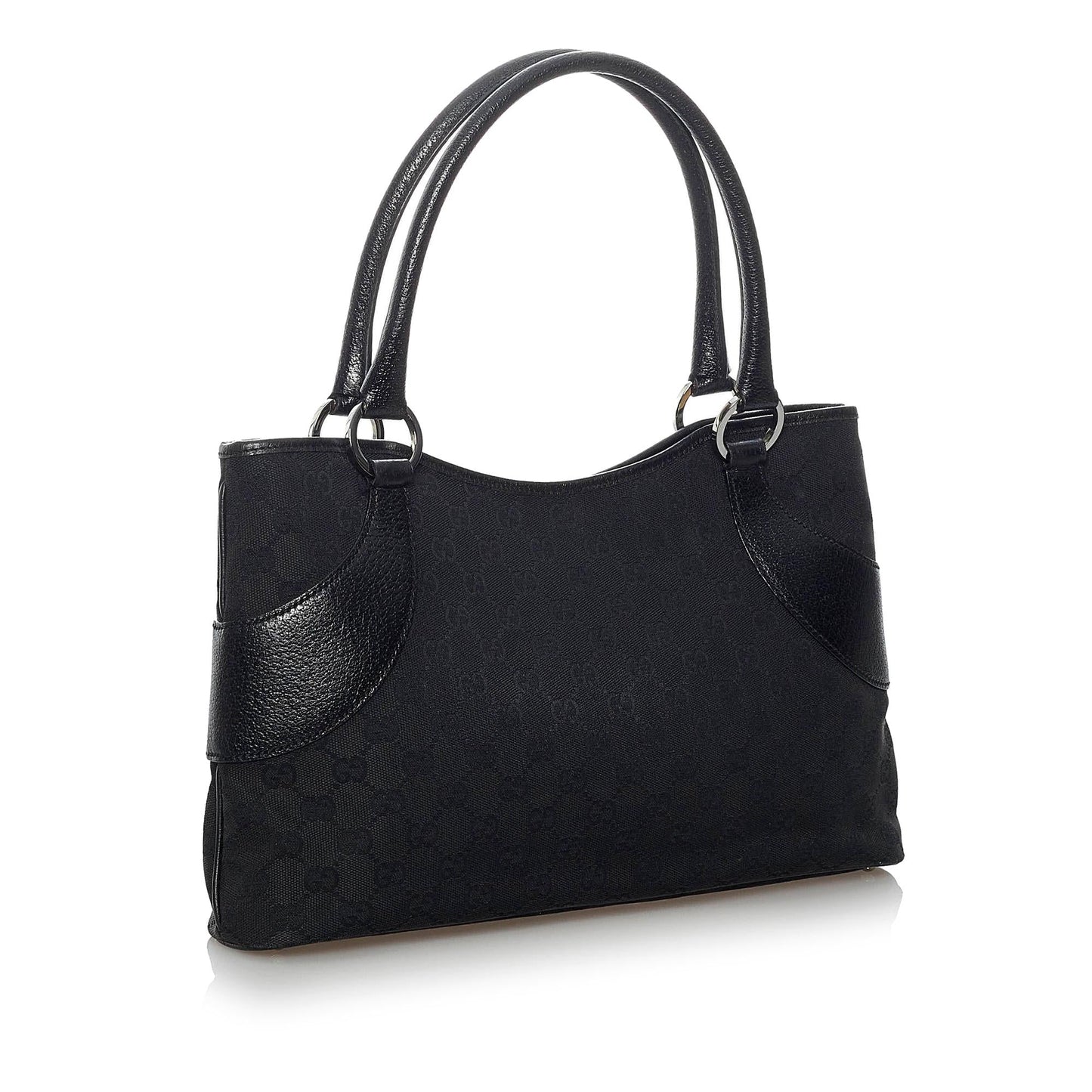 Gucci GG SHG Canvas Black Tote Bag 15