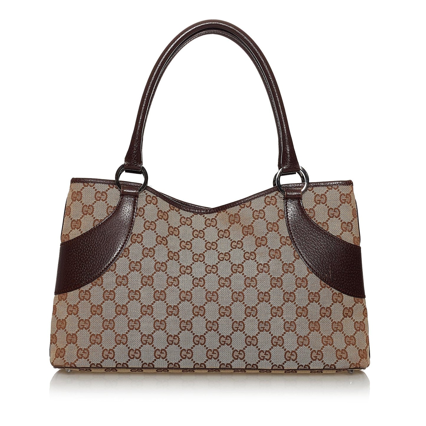 Gucci GG SHG Canvas Brown Tote Bag 30