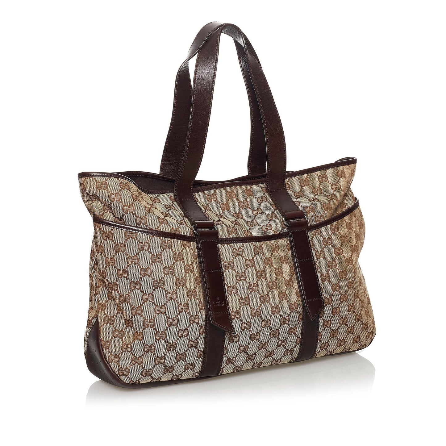 Gucci GG SHG Canvas Brown Tote Bag 31
