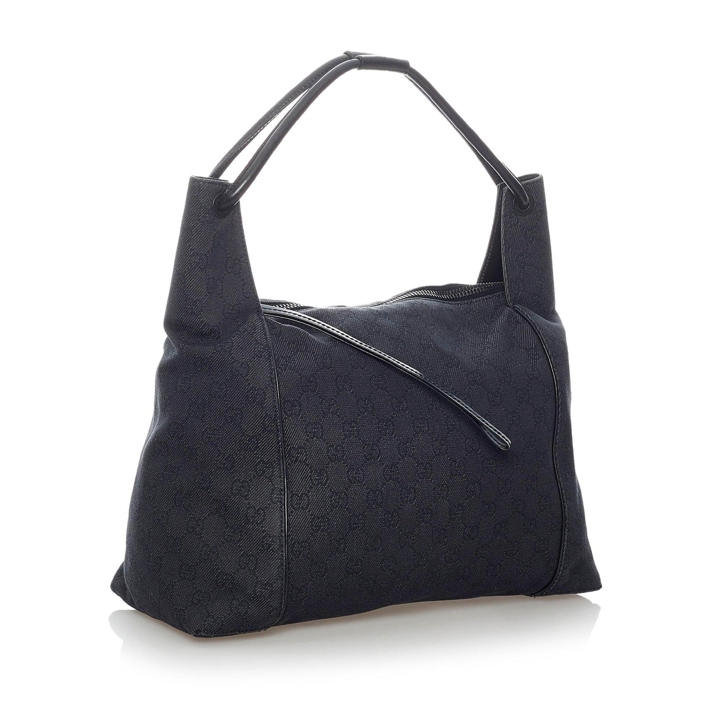 Gucci GG SHG Canvas Calf Black Tote Bag 4
