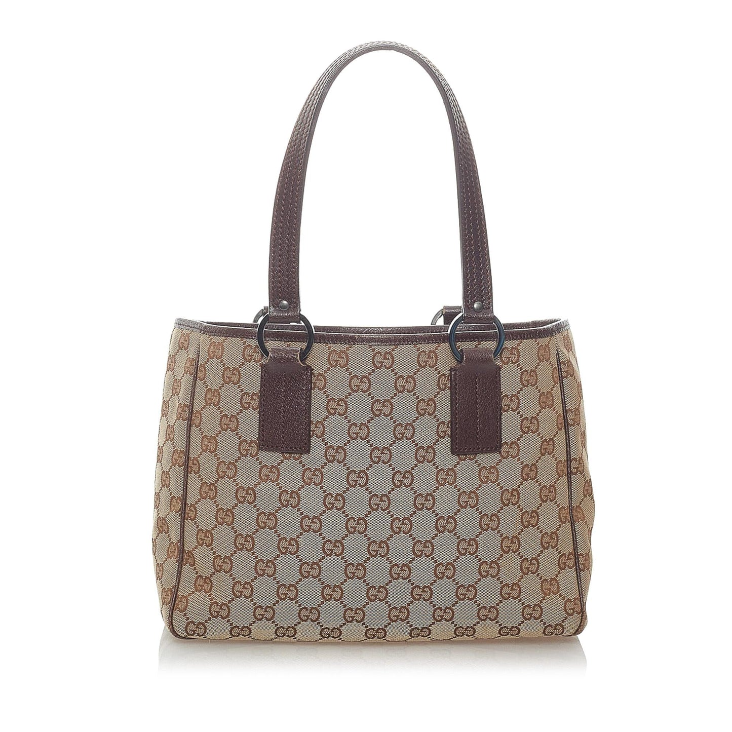 Gucci GG SHG Canvas Brown Tote Bag 42