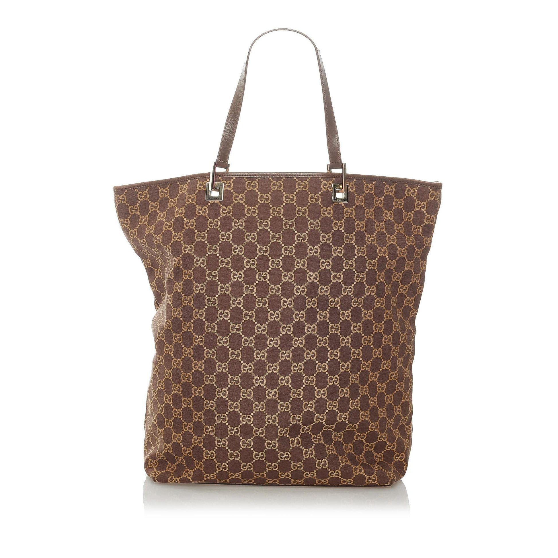 Gucci GG SHG Canvas Brown Tote Bag 41