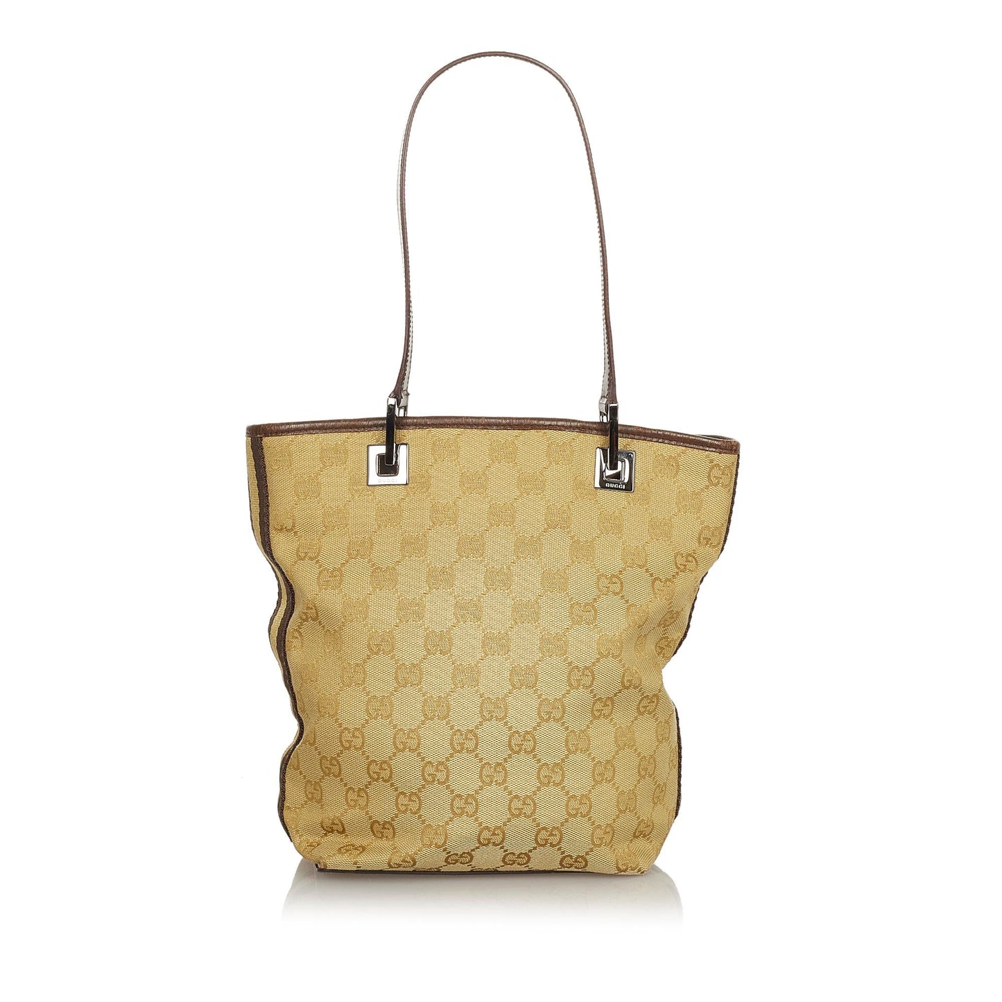 Gucci GG SHG Canvas Brown Tote Bag 43