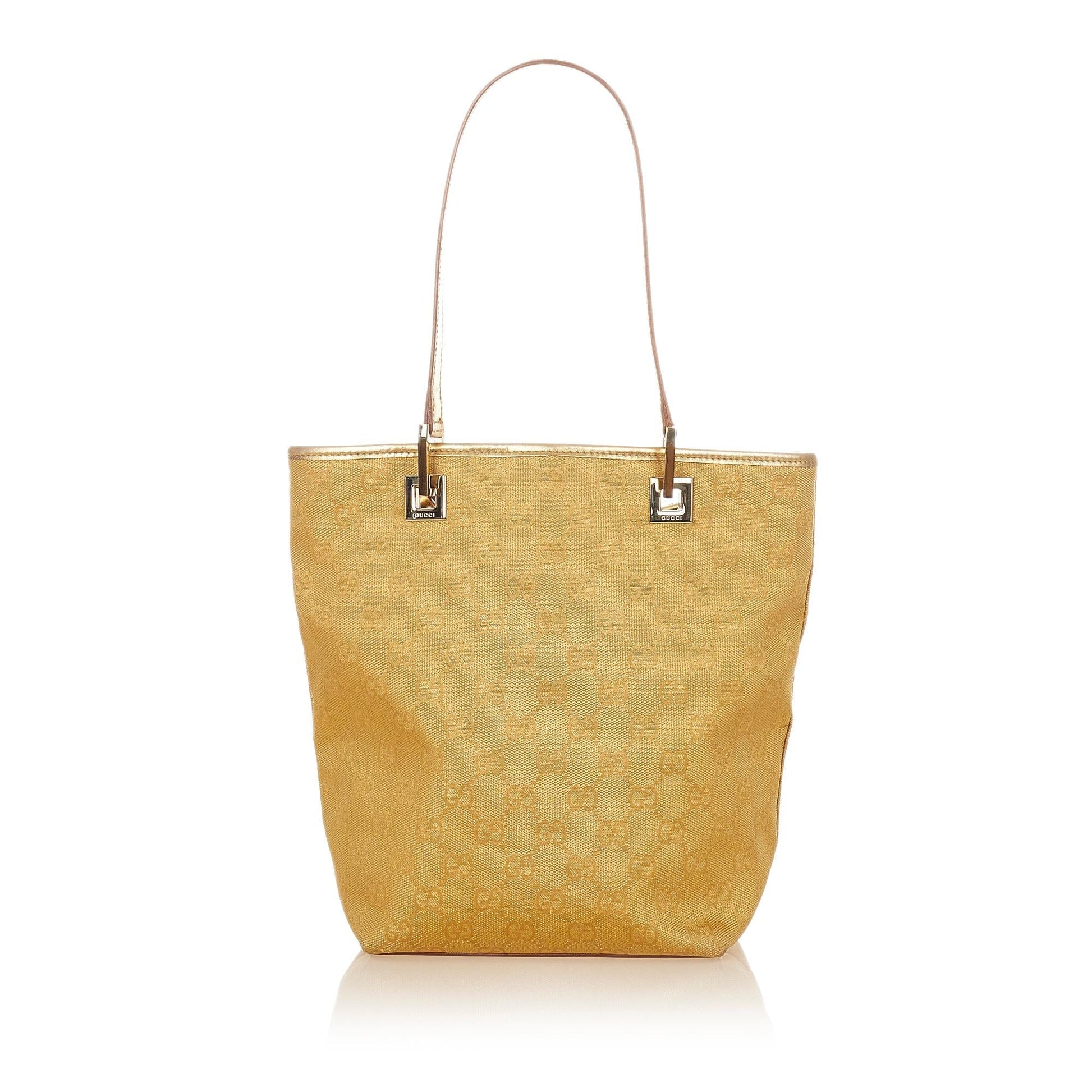 Gucci GG SHG Canvas Brown Tote Bag 44
