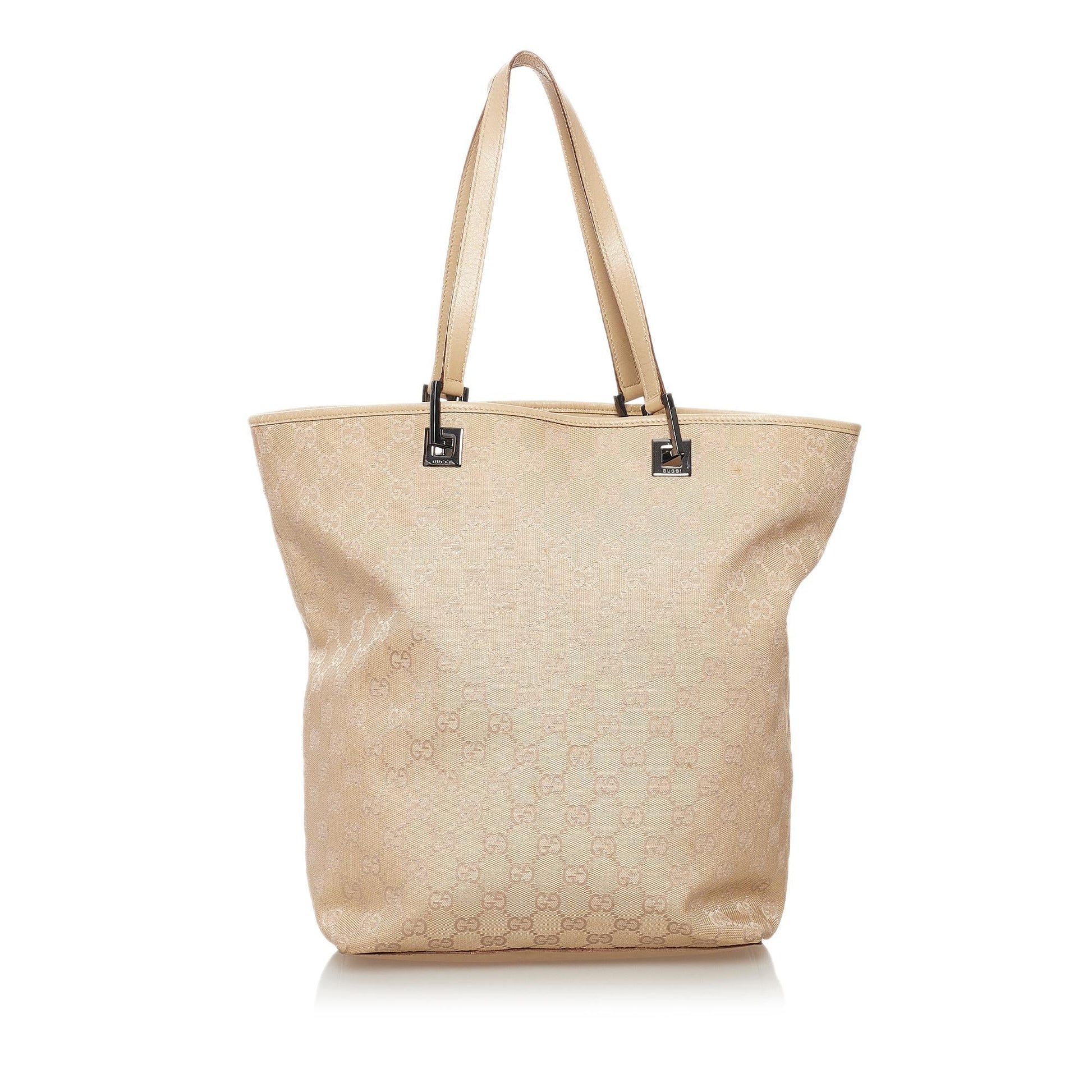 Gucci GG SHG Canvas Brown Tote Bag 45