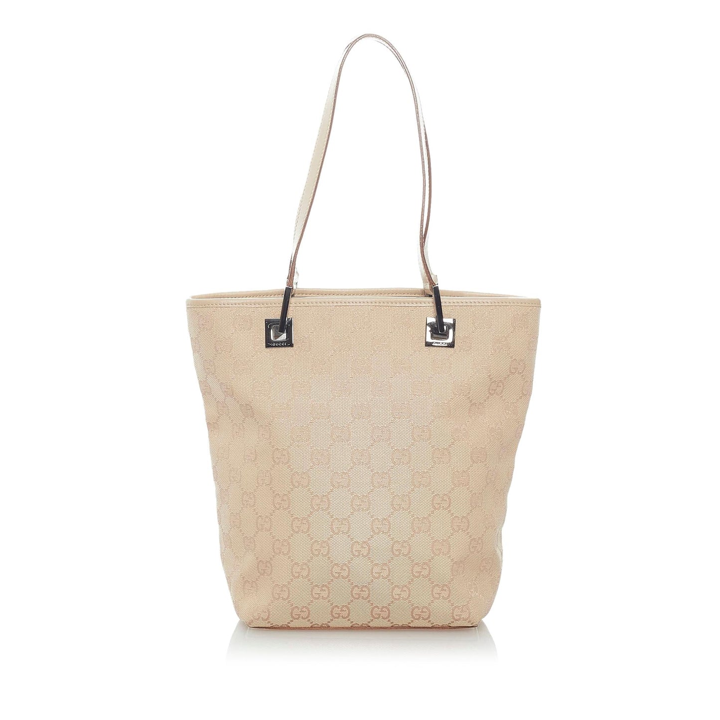 Gucci GG SHG Canvas Brown Tote Bag Bag Shg