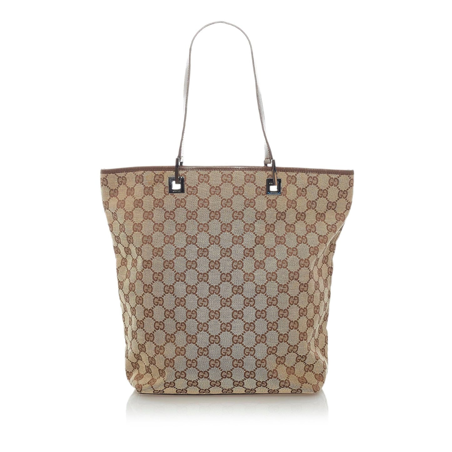 Gucci GG SHG Canvas Brown Tote Bag 3
