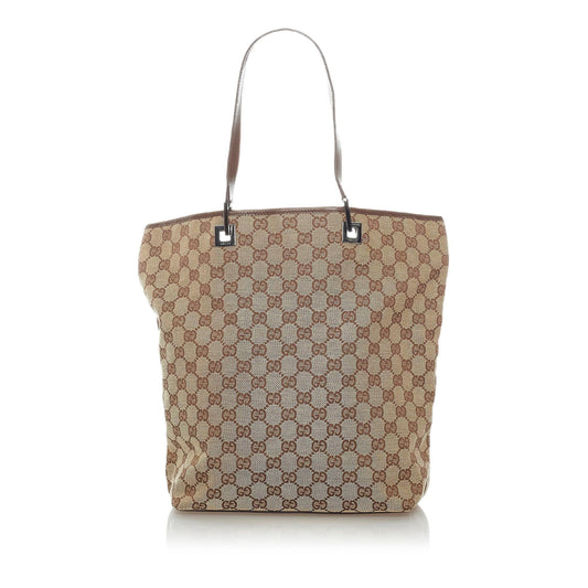 Gucci GG SHG Canvas Brown Tote Bag 3