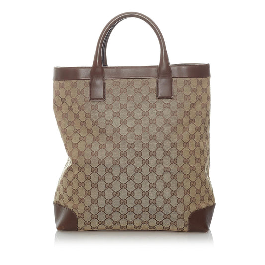 Gucci GG SHG Canvas Brown Tote Bag 5