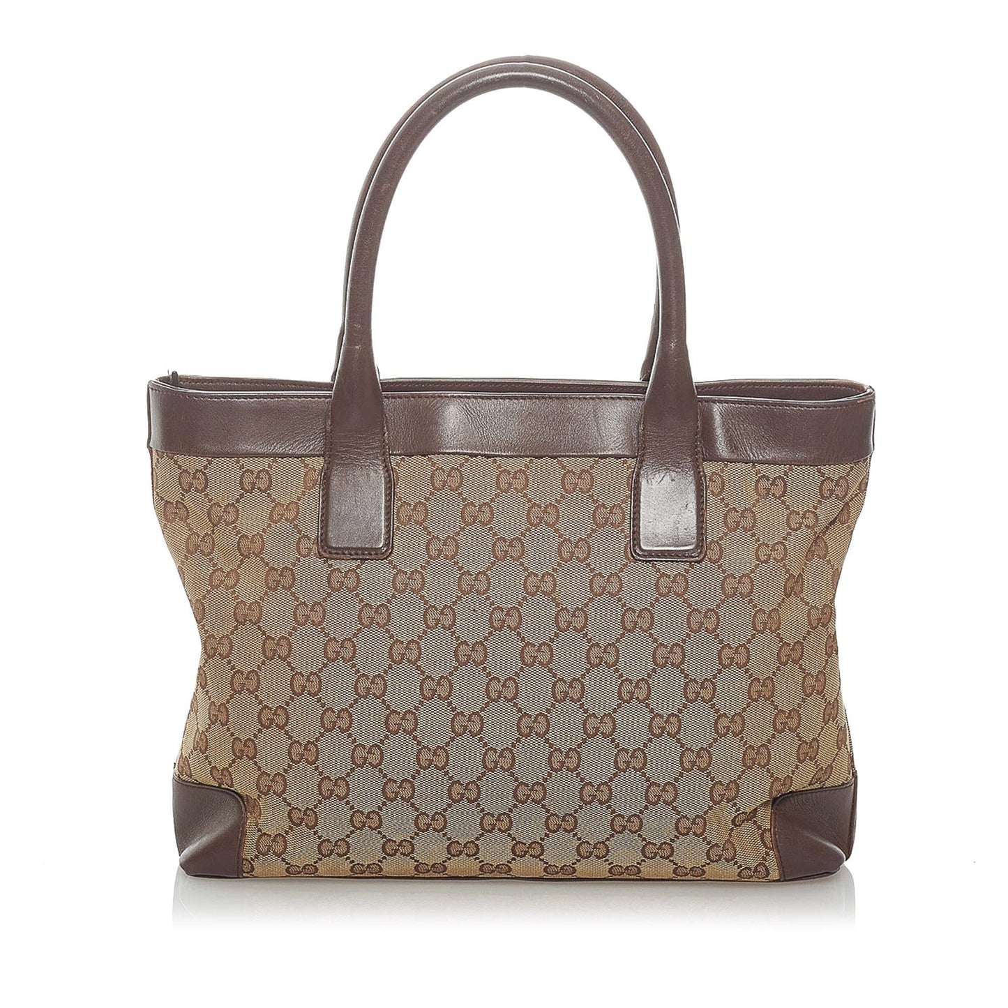 Gucci GG SHG Canvas Brown Tote Bag 6